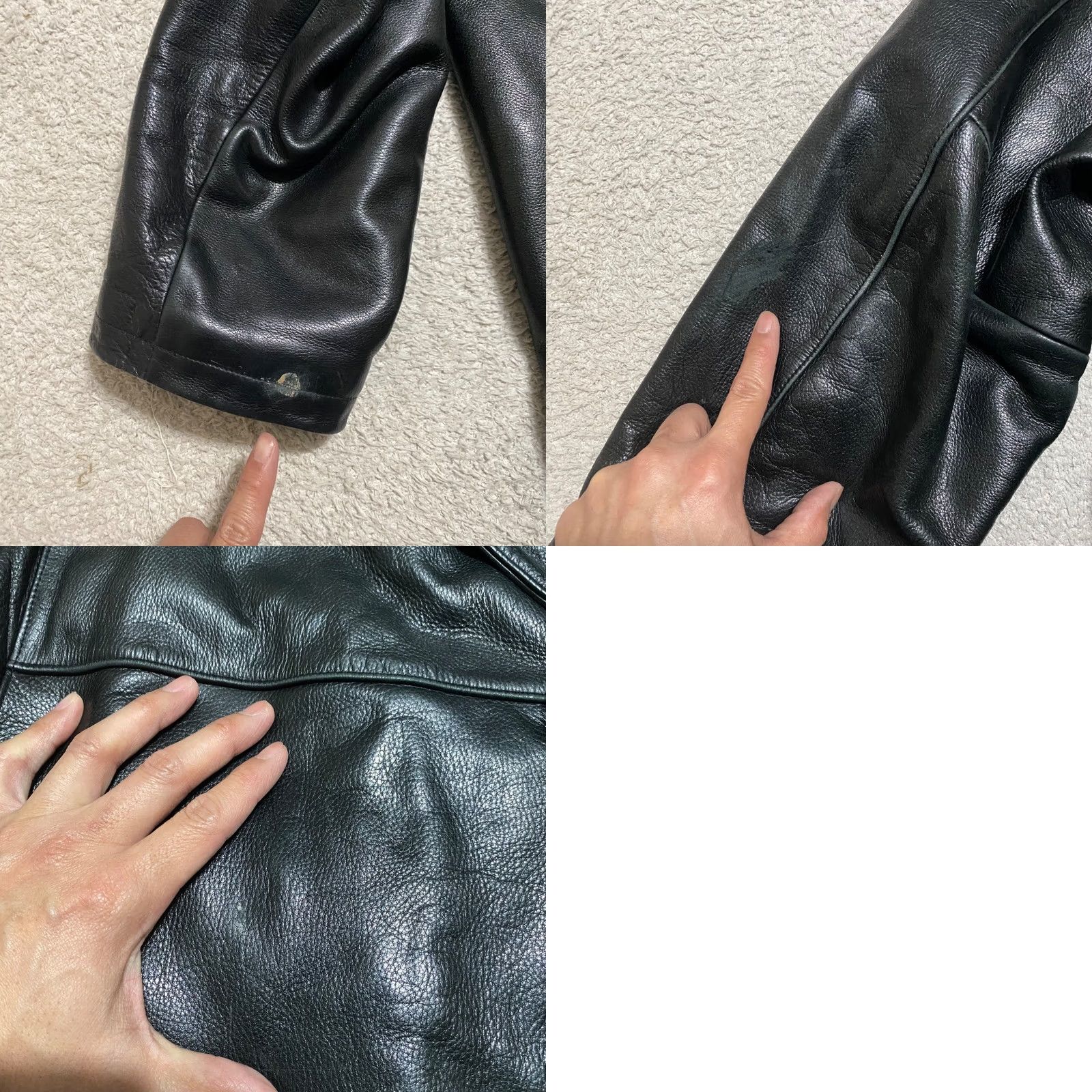 Vintage Marc New York Jacket Mens XL Black Leather Button Front Pockets Lined Outdoor Size US XL / EU 56 / 4 - 9 Thumbnail