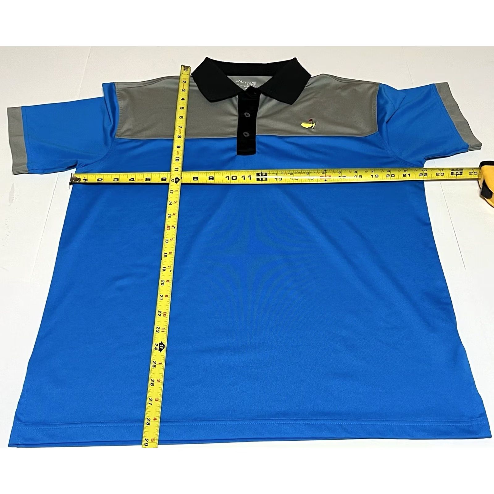 Vintage Masters Tech Polo Shirt Men Medium Blue Gray Stretch Performance Golf Shirt Size US M / EU 48-50 / 2 - 4 Thumbnail