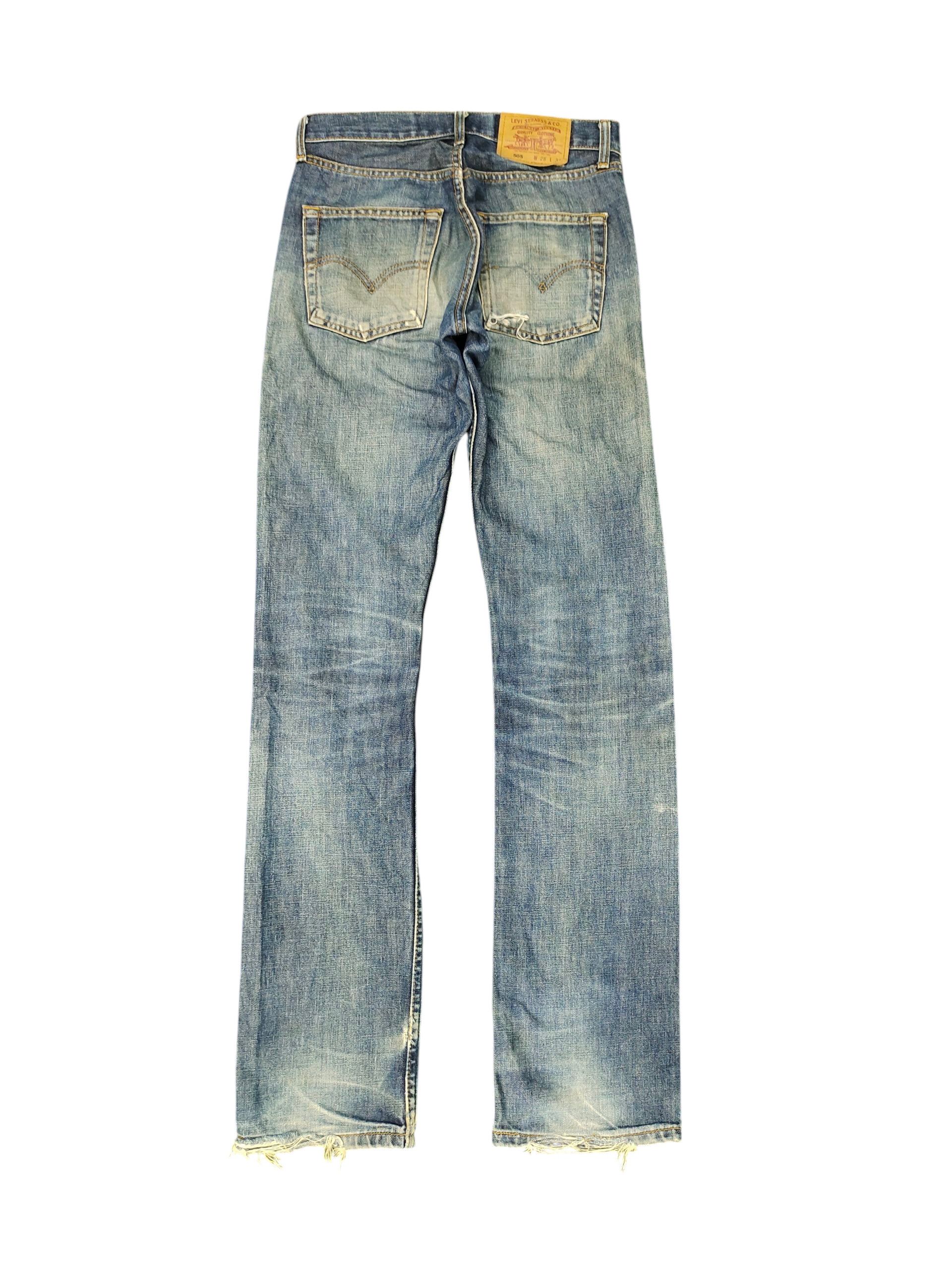 Levi's Vintage Clothing Vintage Levis 505 Clawmark Distress Faded Denim Jeans Size US 29 - 8 Thumbnail