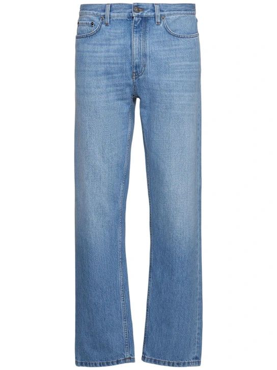 Z Zegna o1lsvrm0525 House 5-Pocket Cotton Jeans in Light Blue Size US 32 / EU 48 - 1 Thumbnail