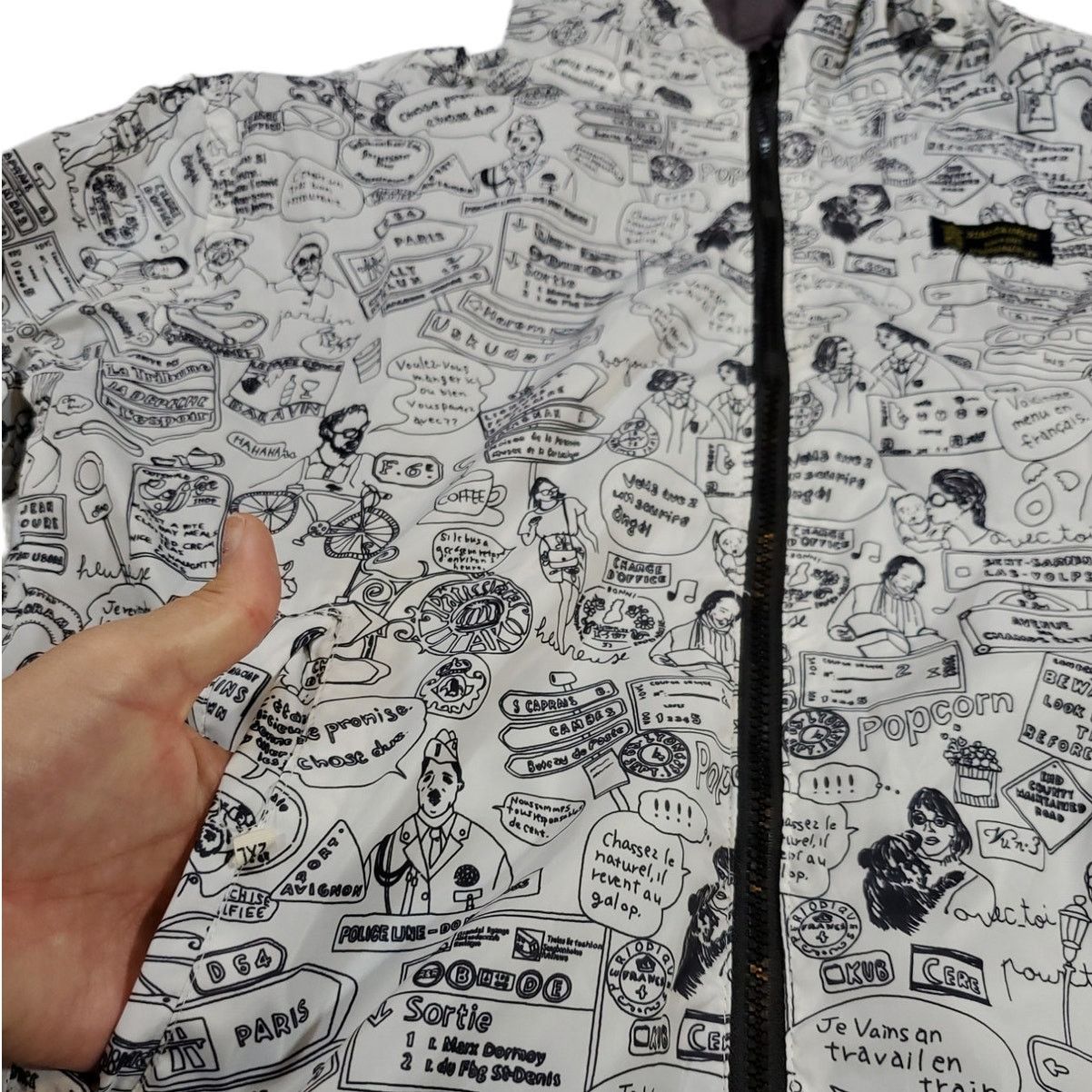 Other XIAOZ & IMEYI | Reversible Windbreaker Jacket Size L / US 10 / IT 46 - 4 Thumbnail