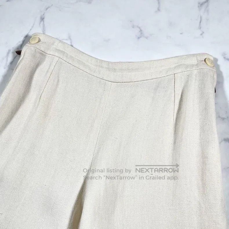 Hermes Hermes Linen casual pants Size 25" / US 0 / IT 36 - 3 Thumbnail