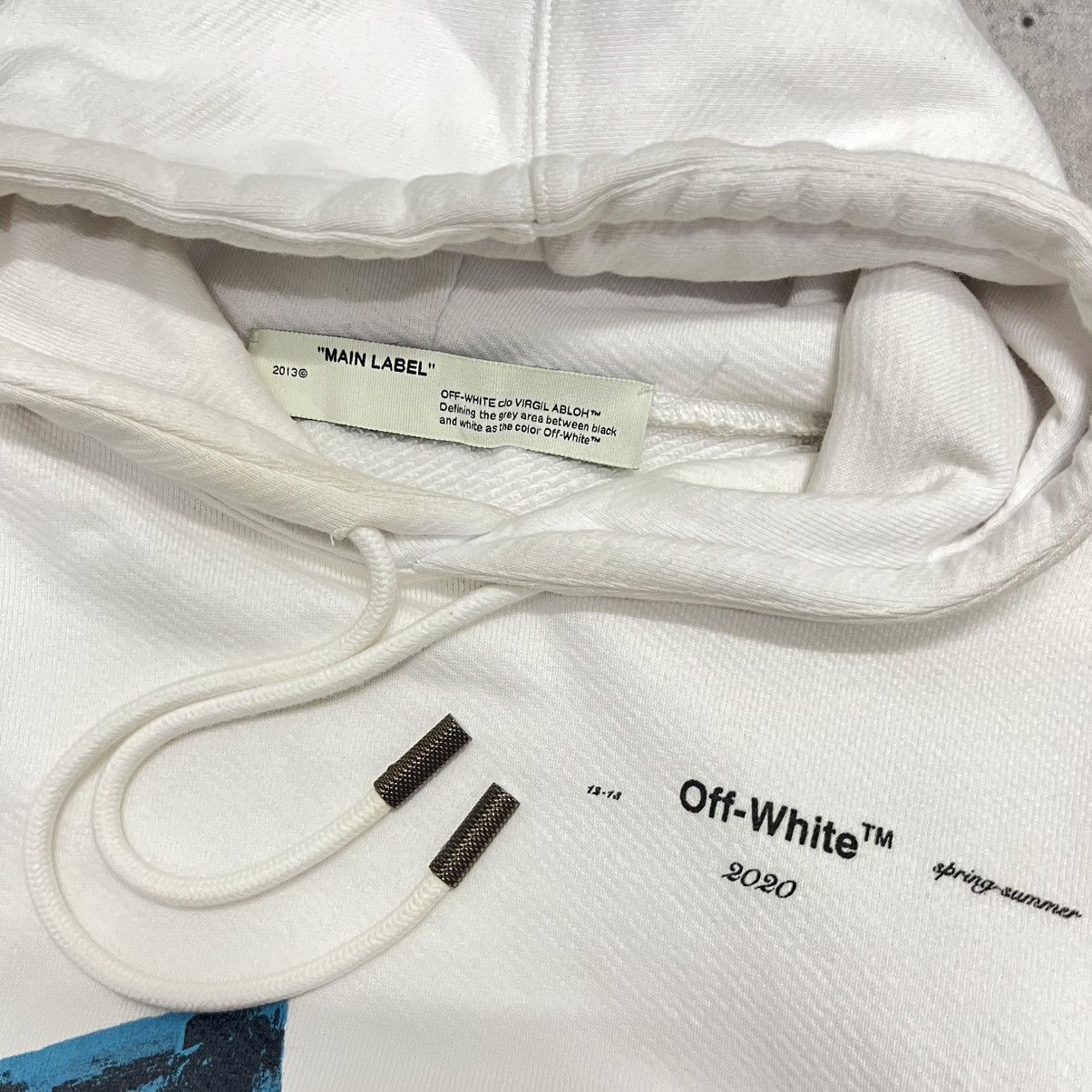 Off-White Off-White Brush Arrow Hoodie White Size US XXS / EU 40 - 3 Thumbnail