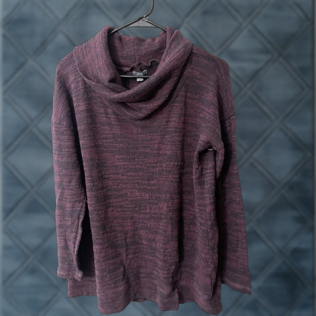 Vintage Aerie Sweater Size Medium Maroon Burgundy Knit Pullover Turtleneck Womens Size M / US 6-8 / IT 42-44 - 1 Thumbnail