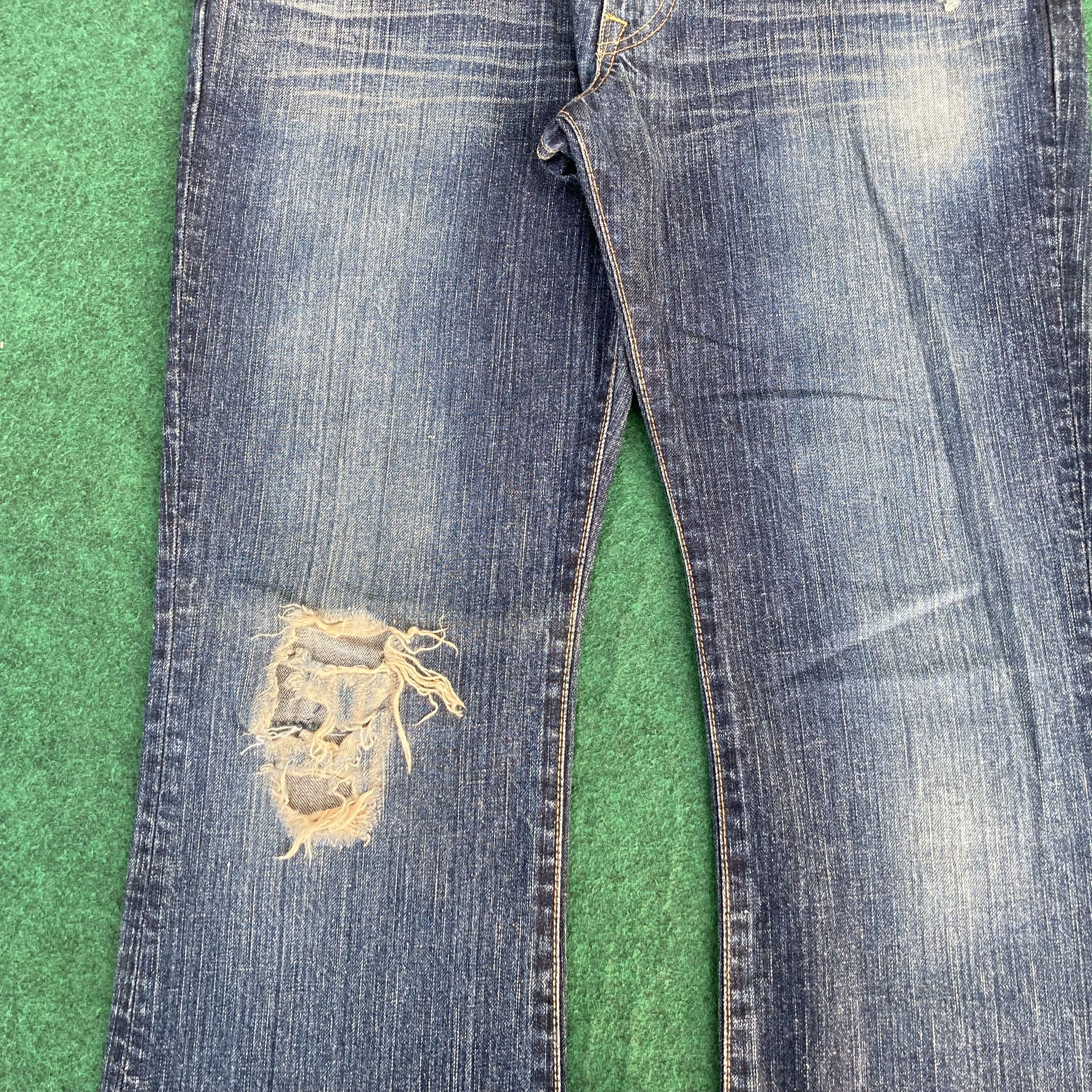 Edwin × Japanese Brand × Vintage Vtg Edwin 511R Faded Flared Denim Bootcut Jeans Size US 35 - 6 Thumbnail