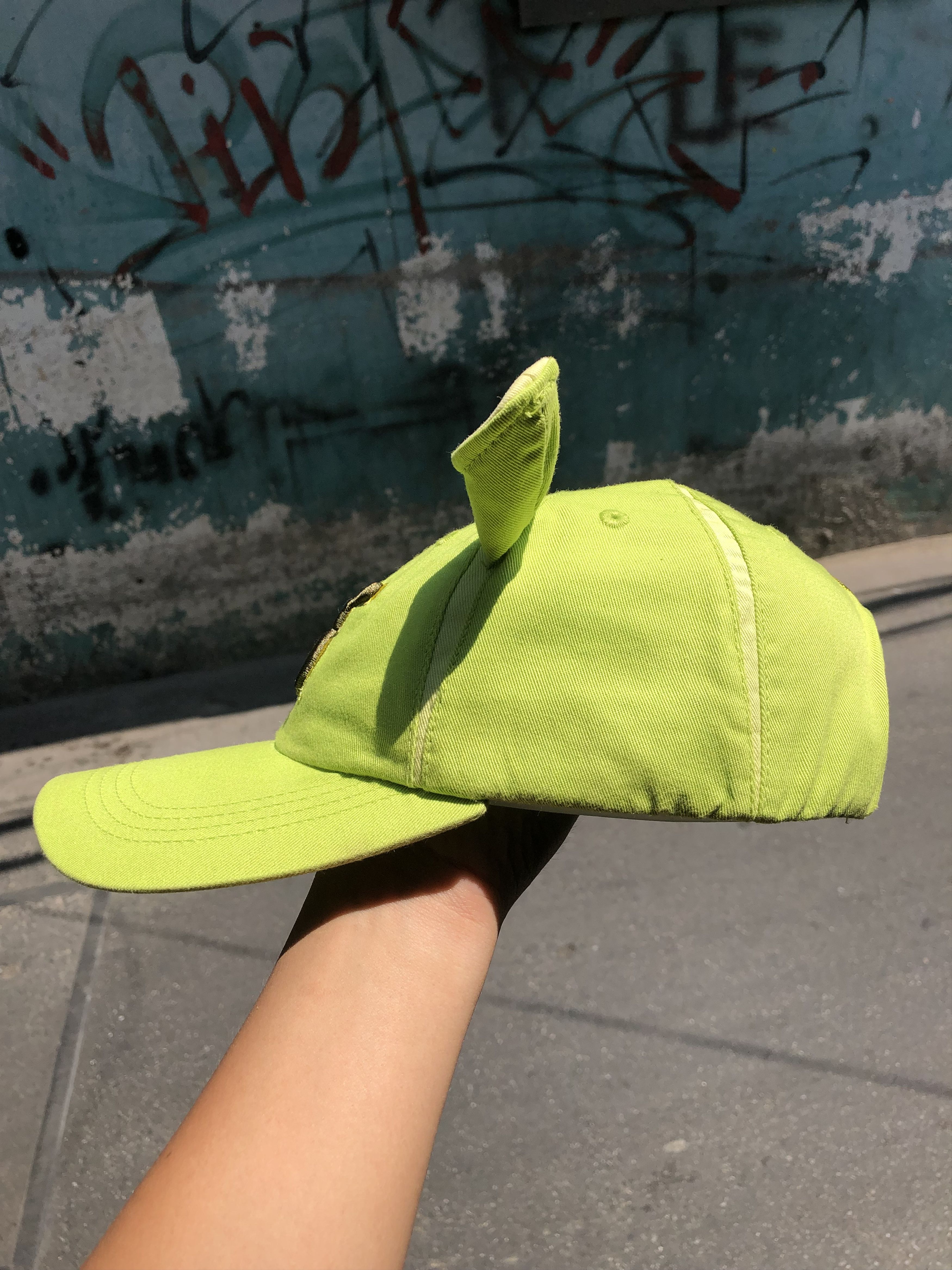 Warner Bros Rare Vtg 2000s Shrek DreamWorks Ogre Ears Strapback Cap Hat Size ONE SIZE - 3 Thumbnail