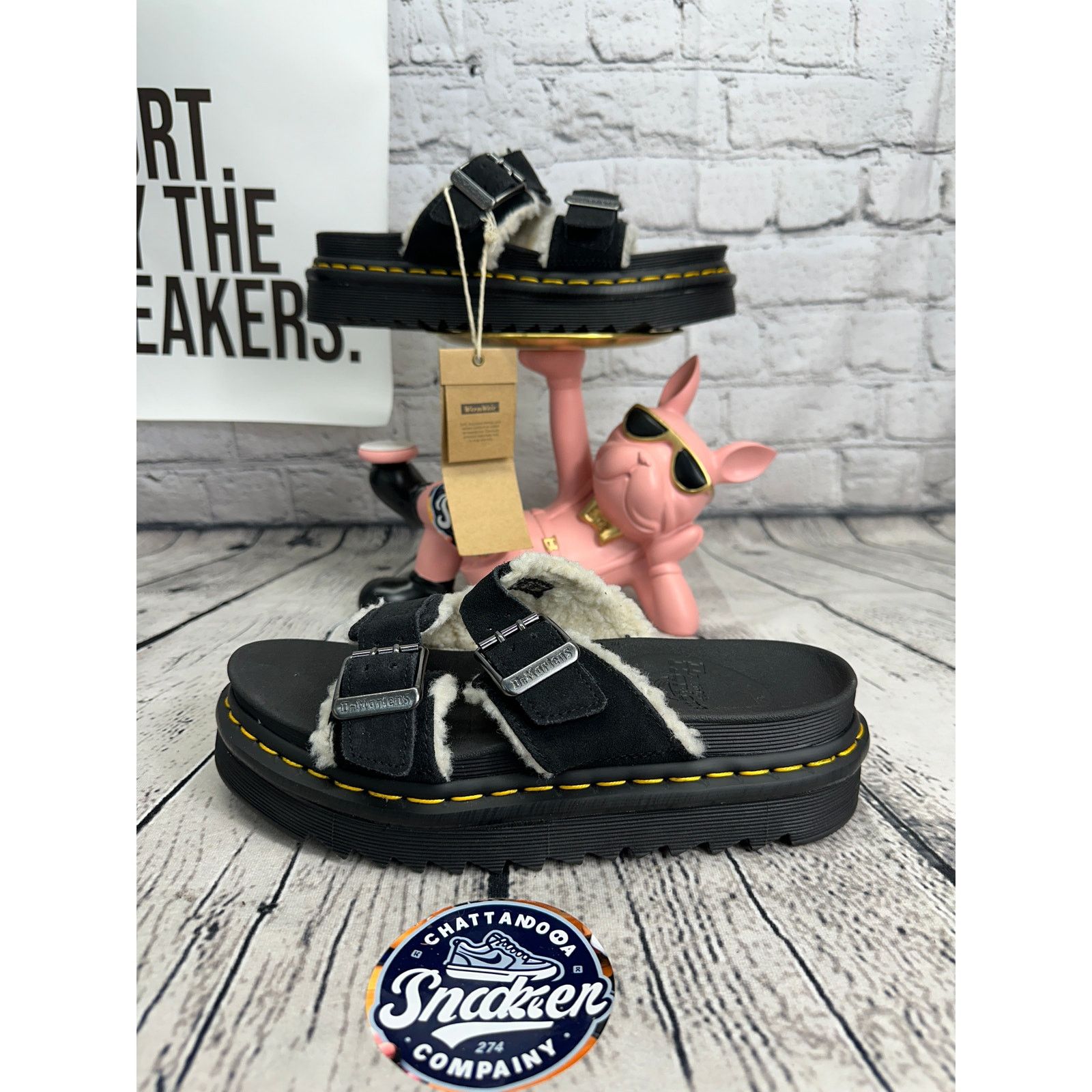 Dr. Martens Dr Martens Myles Platform Sandals Womens 8 Black Slides Size US 8 / IT 38 - 1 Thumbnail
