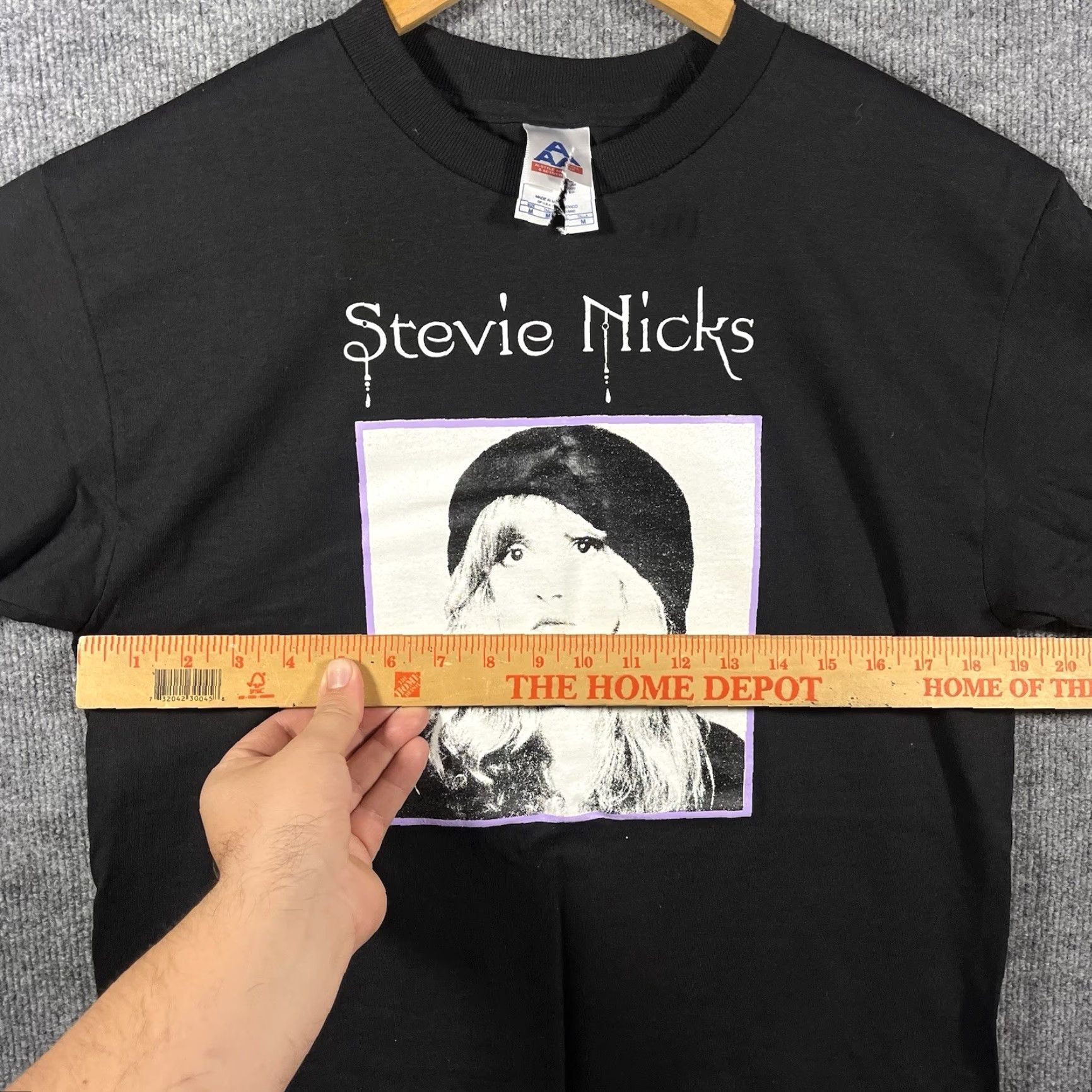 Vintage VINTAGE Stevie Nicks Fleetwood Mac Tour T-Shirt M 90s Black Alstyle Crew Neck Short Sleeve Band RARE Men Mens Size US M / EU 48-50 / 2 - 4 Thumbnail