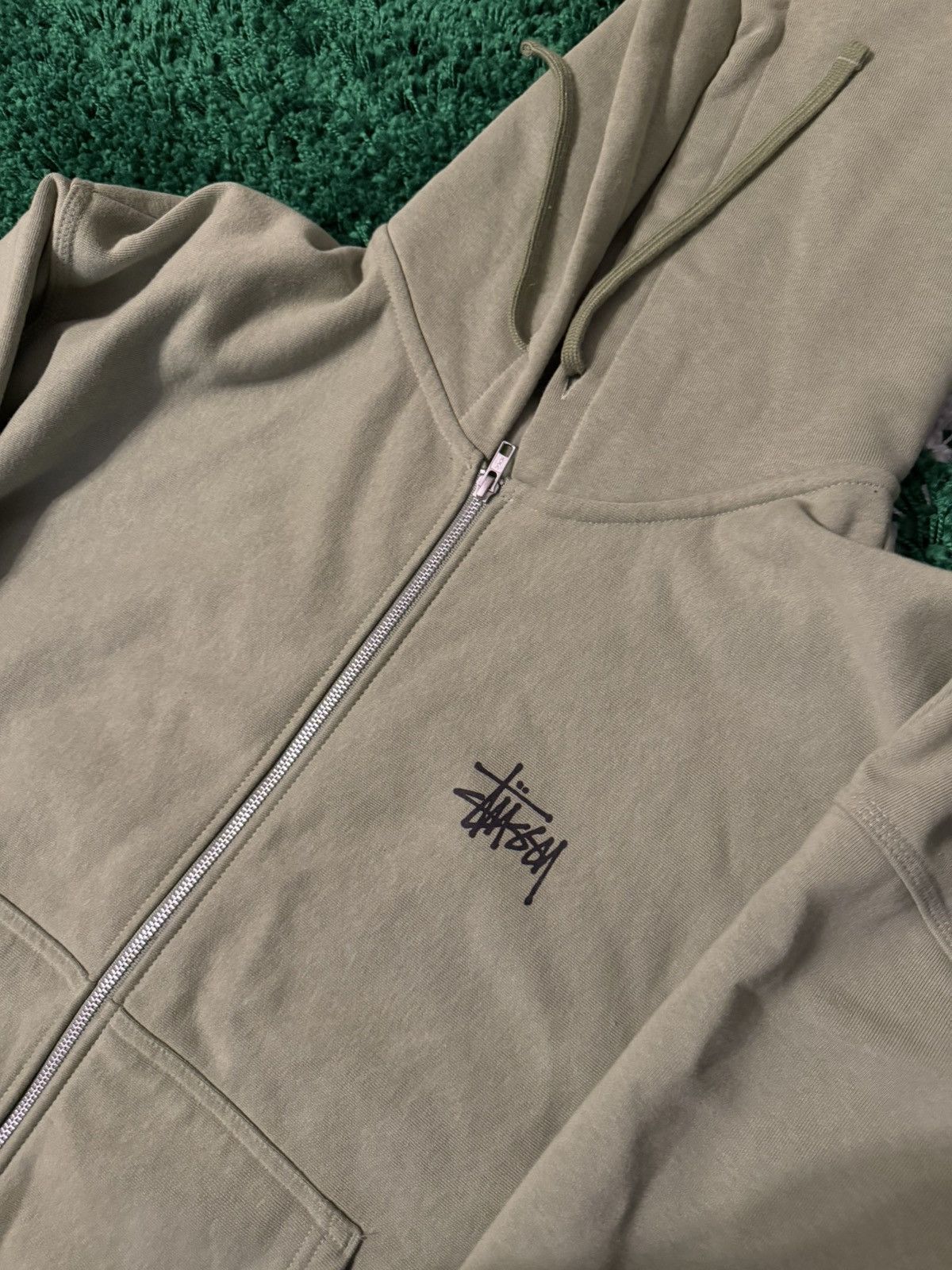 Stussy Stussy Green Zip Up XXL WORN ONCE Size US XXL / EU 58 / 5 - 2 Thumbnail