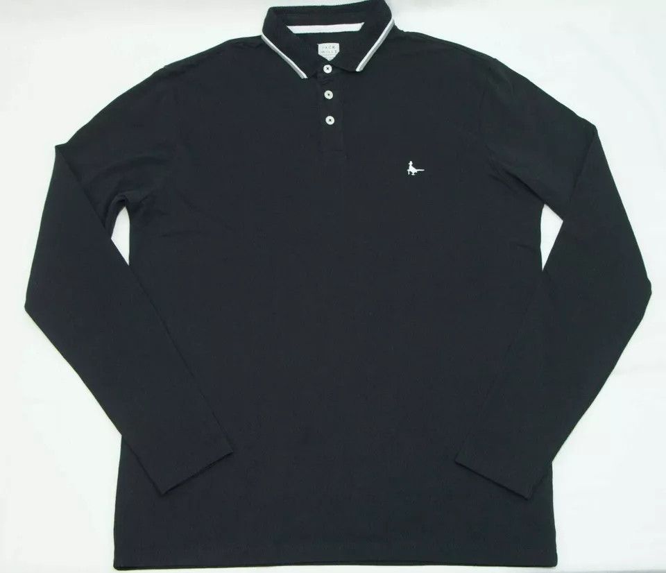 Jack Wills Jack Wills mens polo top cotton size M-L (LABEL L) Size US L / EU 52-54 / 3 - 5 Thumbnail