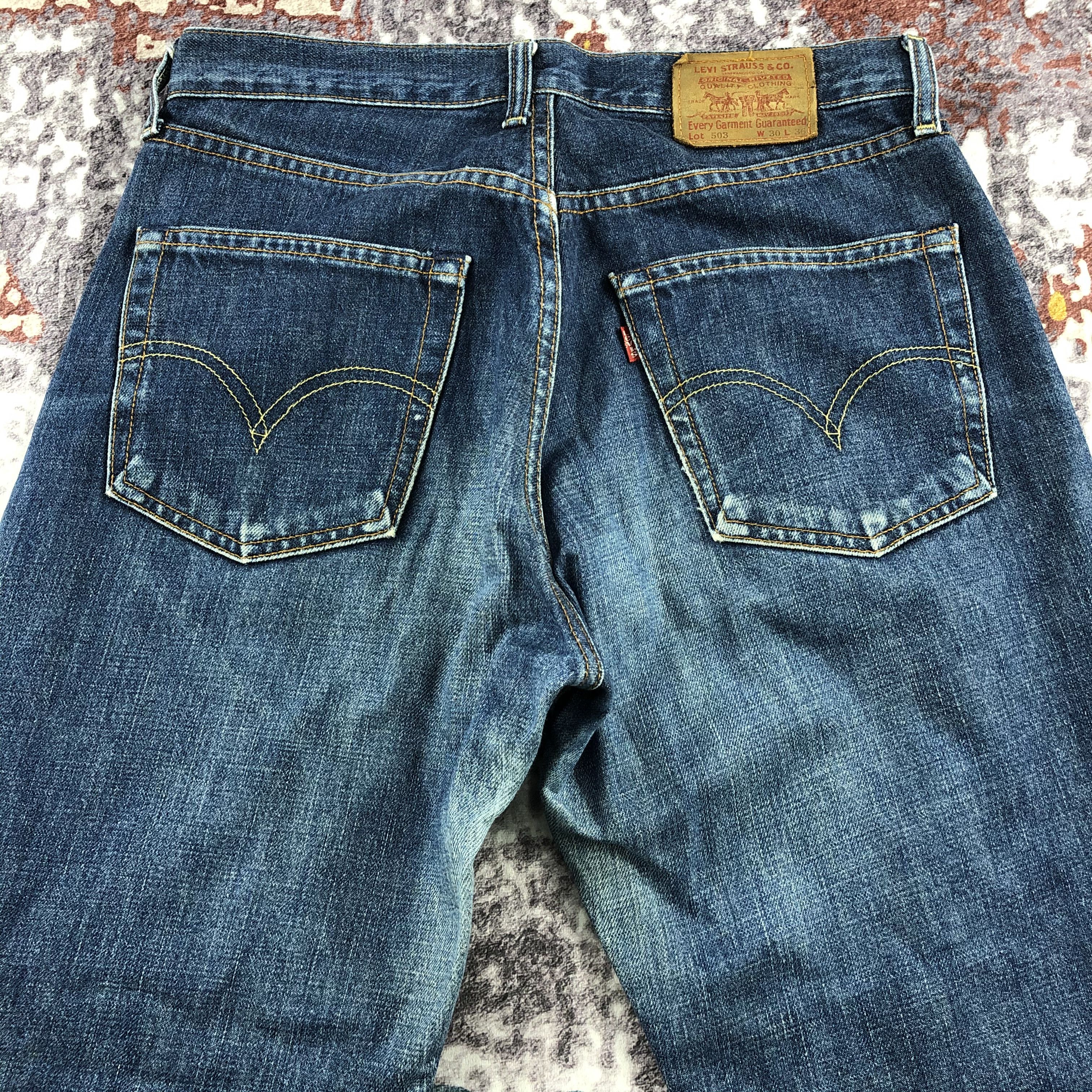 Levi's × Vintage Vintage 90s Blue Wash Levis 503 Jeans-JM2211 Size US 32 / EU 48 - 5 Thumbnail