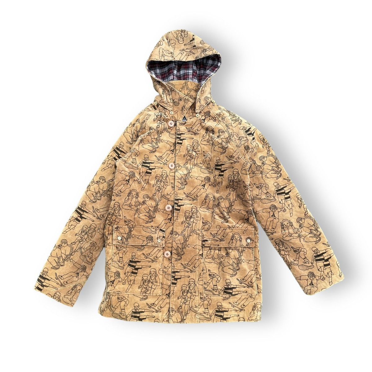Hysteric Glamour 🇯🇵 ALGONQUINS CORDUROY FULL PRINT PUNK SKATE JACKET Size US M / EU 48-50 / 2 - 1 Thumbnail