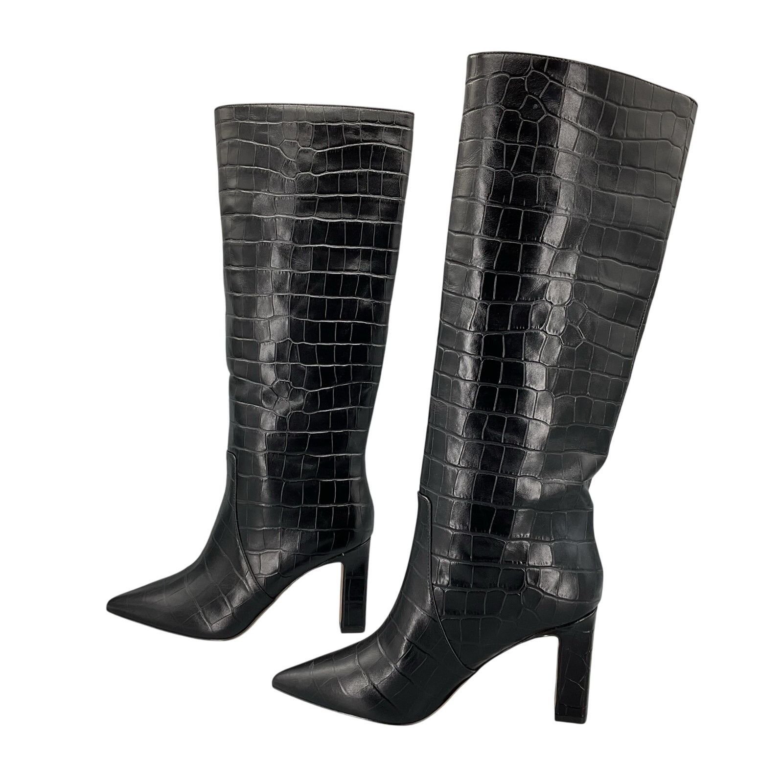 Aldo Aldo Women’s Cadigoder Croc Knee High Boots Black Size 7M Size US 7 / IT 37 - 2 Thumbnail