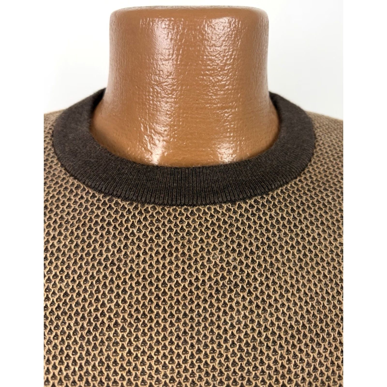 Cremieux Daniel Cremieux Pullover Sweater Mens XL Supima Cotton Knit Brown Size US XL / EU 56 / 4 - 4 Thumbnail