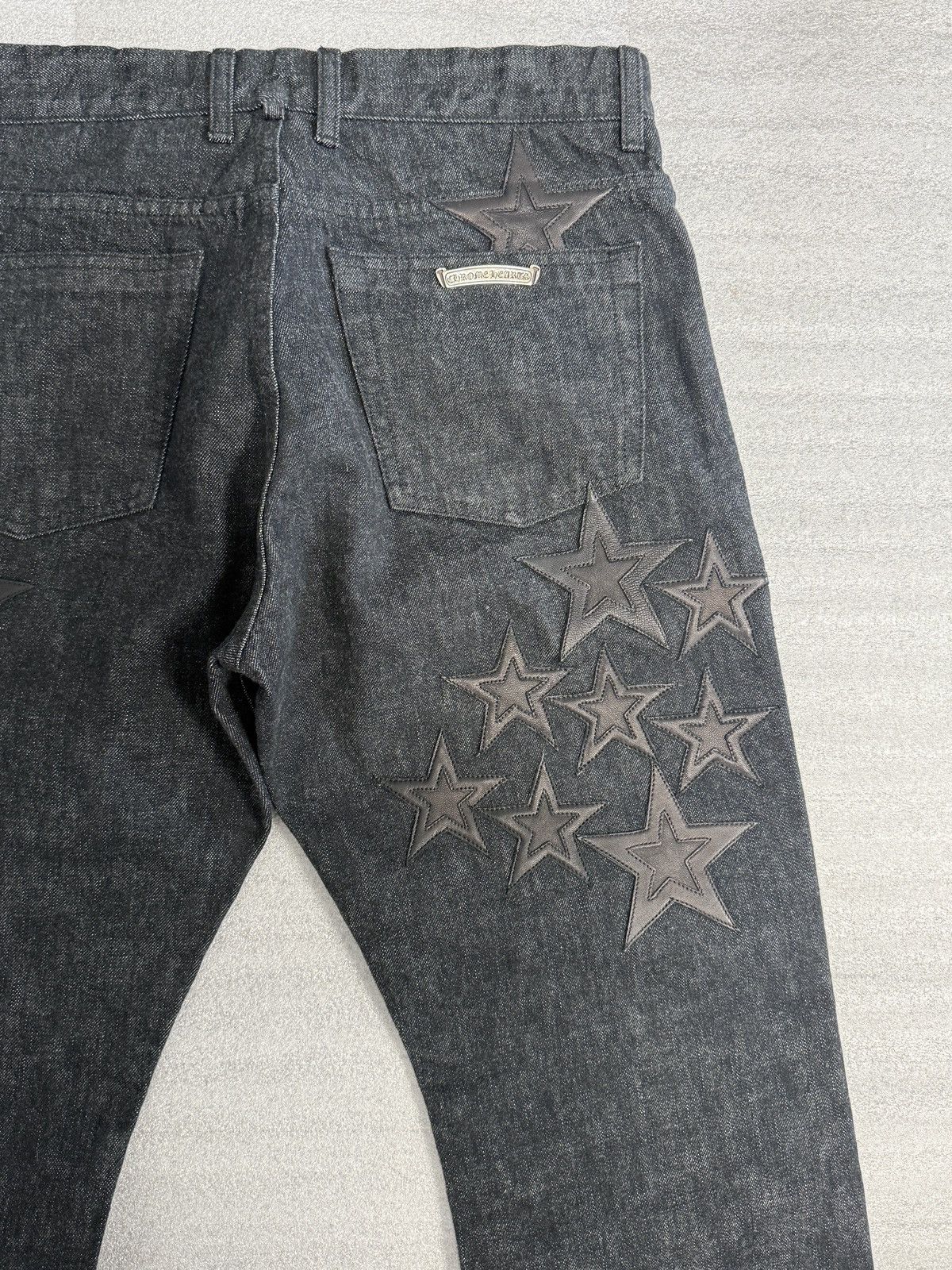 Chrome Hearts Chrome Hearts Fleur Knee Star Patch Denim Sz 34 NEW Size US 34 / EU 50 - 8 Thumbnail
