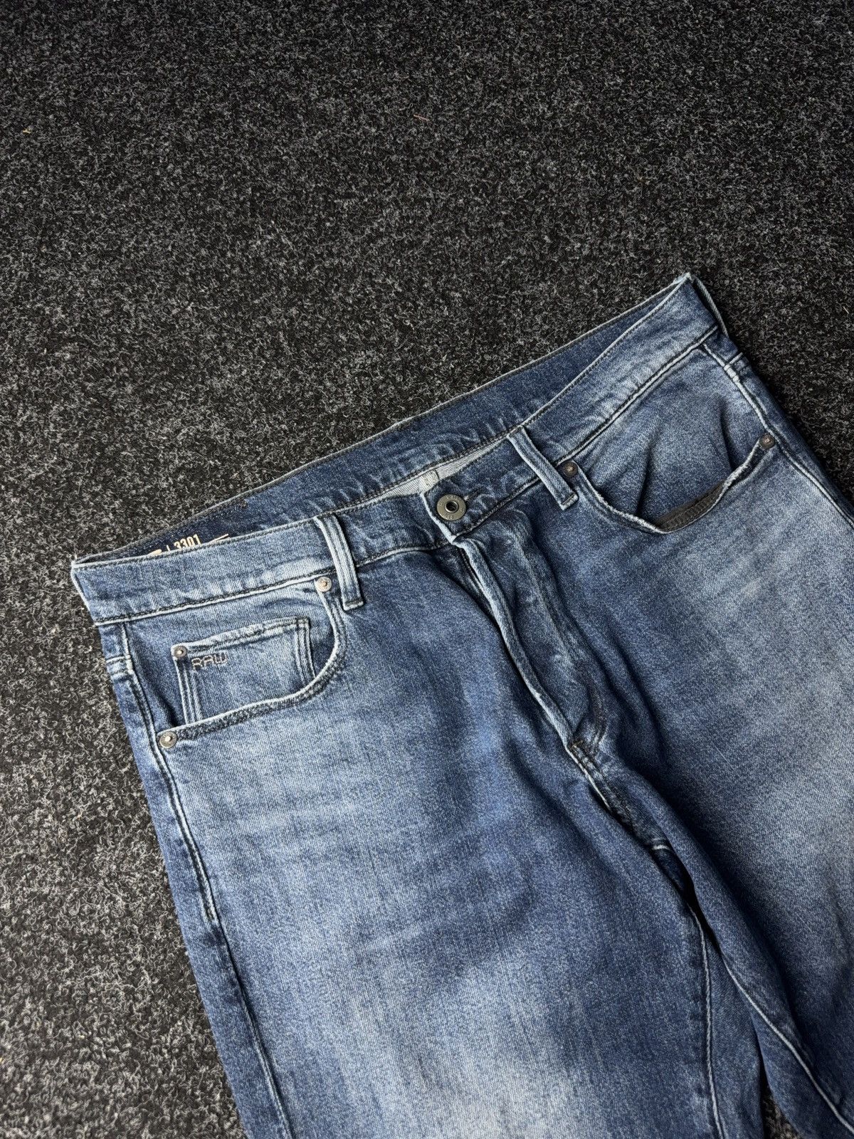 G-Star Vintage 00s G Star Raw Retro Denim pants jeans Y2K Size US 34 / EU 50 - 4 Thumbnail