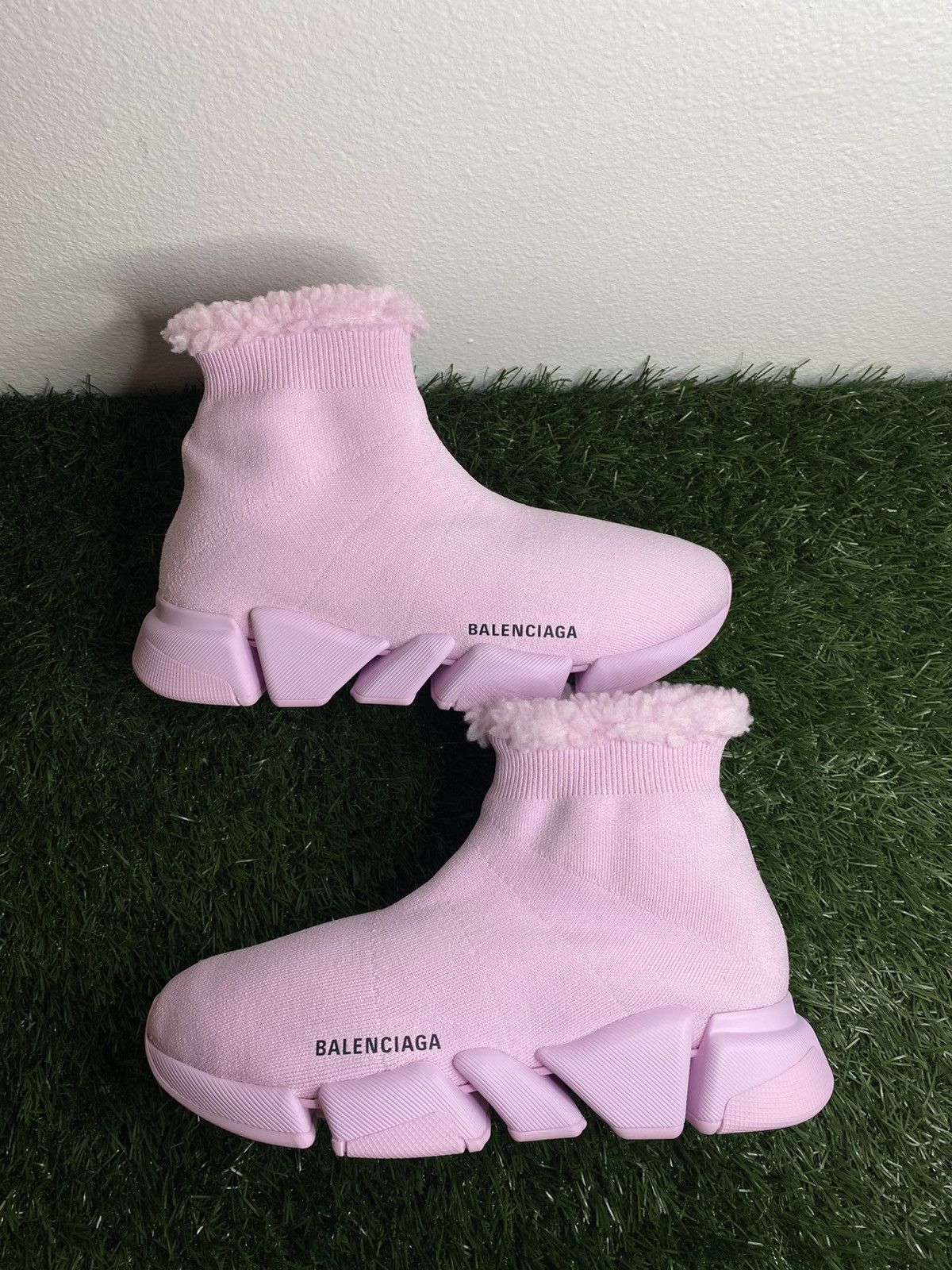 Balenciaga BALENCIAGA SPEED 2.0 ‘fake fur pink’ | SIZE 41 EU | NEW Size US 11 / IT 41 - 3 Thumbnail