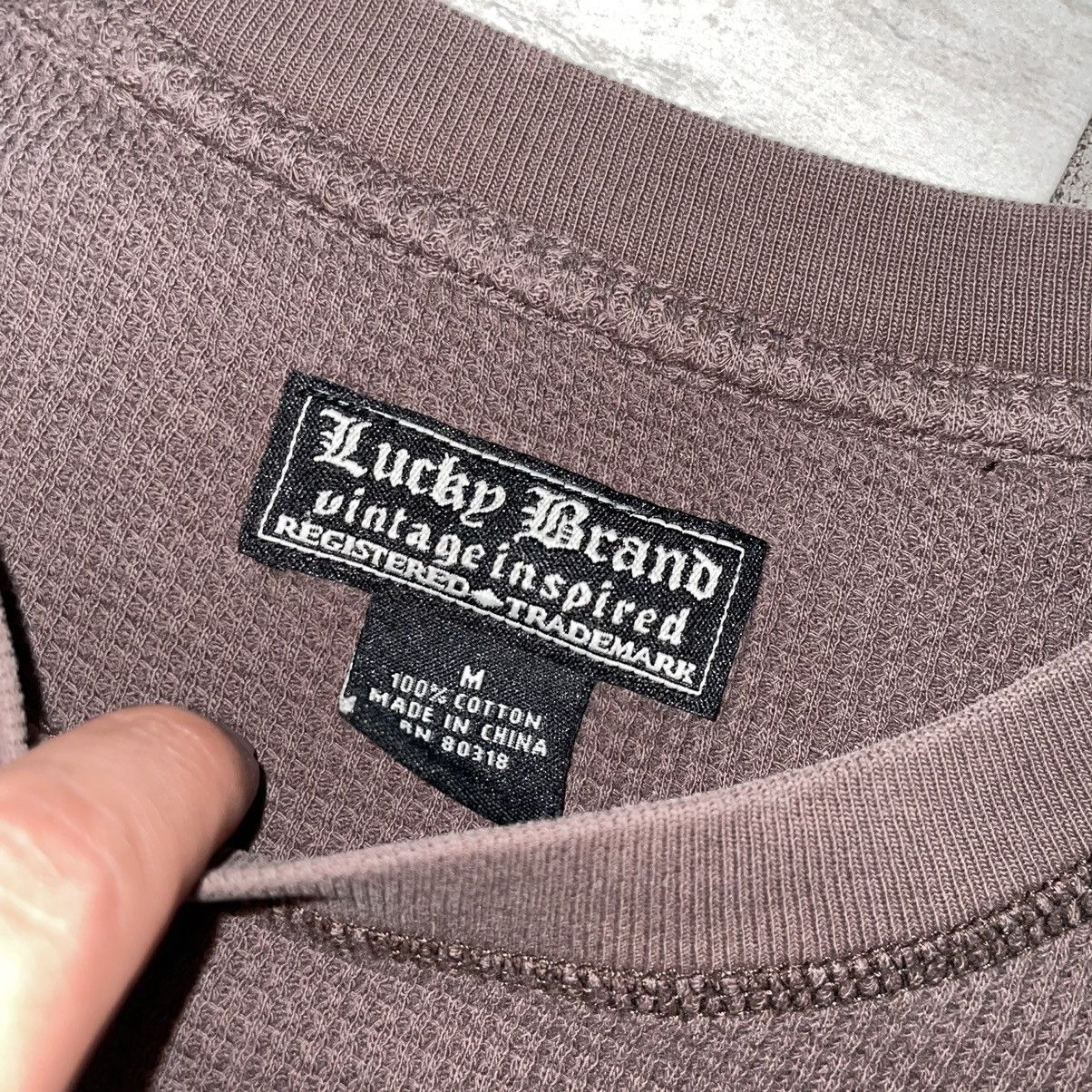 Lucky Brand Lucky Brand Los Diablos Brown Thermal Longsleeve Size US M / EU 48-50 / 2 - 4 Thumbnail