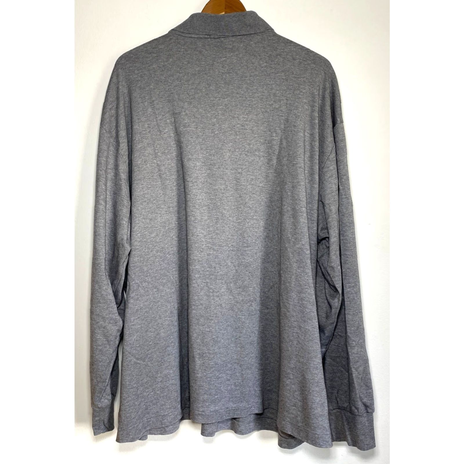 Polo Ralph Lauren Polo Ralph Lauren Polo Shirt Men’s Long Sleeve Gray 3XB Big & Tall Classic Embroidered Logo Polo Shirt Size US XXL / EU 58 / 5 - 2 Thumbnail