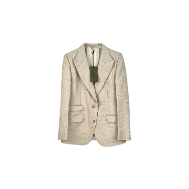 Gucci Gucci Beige full logo suit 2502-Nextarrow Size 42R - 1 Thumbnail