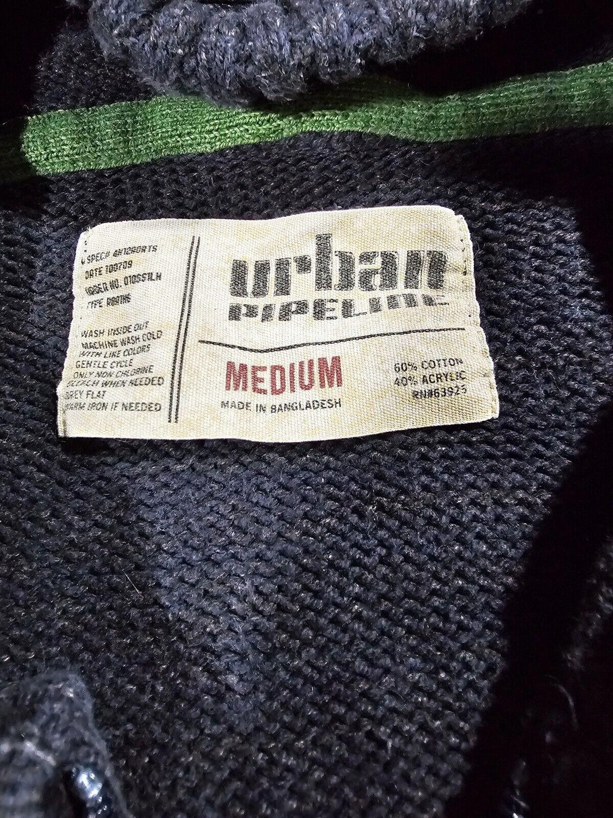 Urban Pipeline Urban Pipeline Medium Cable Knit FullZip Hooded Sweater Blue Size M / US 6-8 / IT 42-44 - 3 Thumbnail