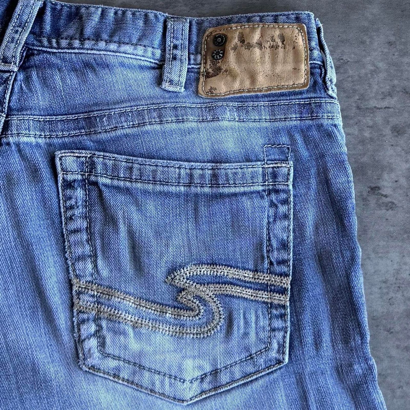 Silver Jeans Co. × Vintage Vintage Y2K Silver Jeans Embroidered Opium Denim Jeans Size US 34 / EU 50 - 3 Thumbnail