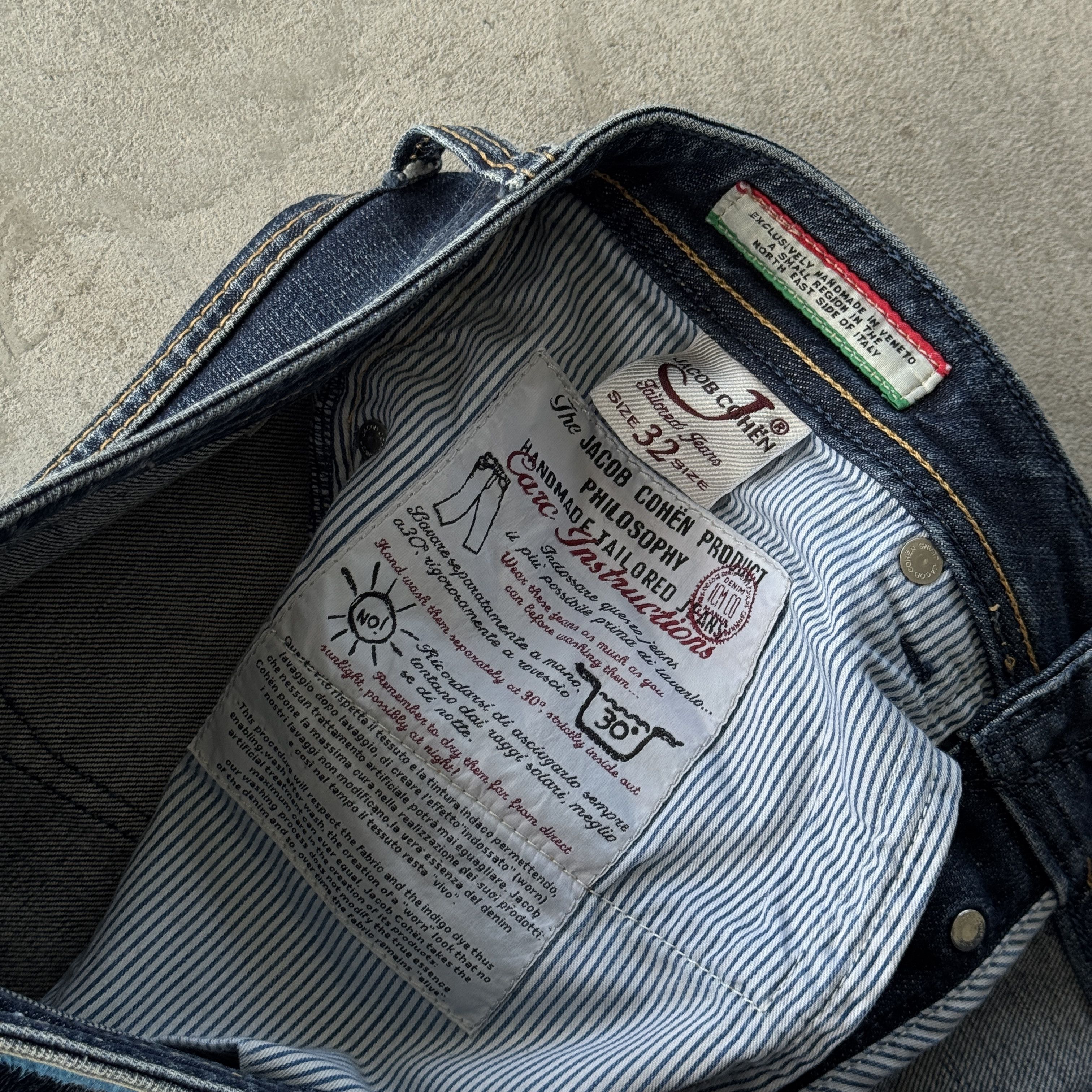 Jacob Cohen Jacob Cohen Handmade Tailored Denim Blue Jeans 32 Size US 32 / EU 48 - 9 Thumbnail