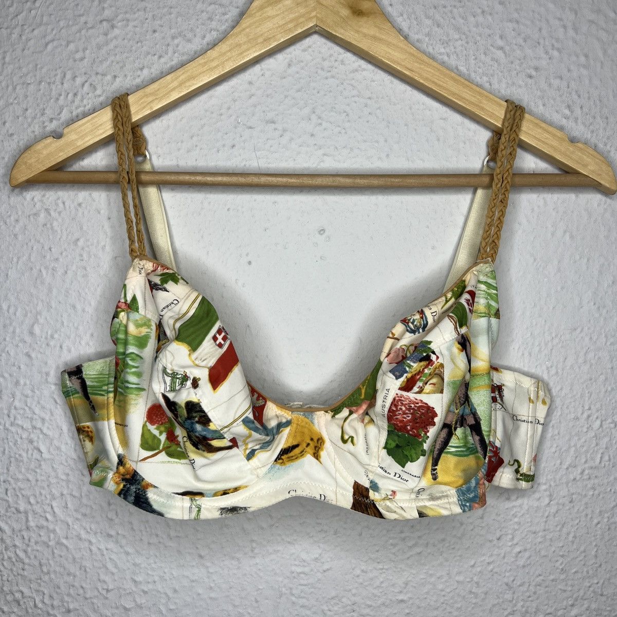 Christian Dior Monsieur Christian Dior Tank Top Bra Multicolor Full Print Designer Size M / US 6-8 / IT 42-44 - 1 Thumbnail