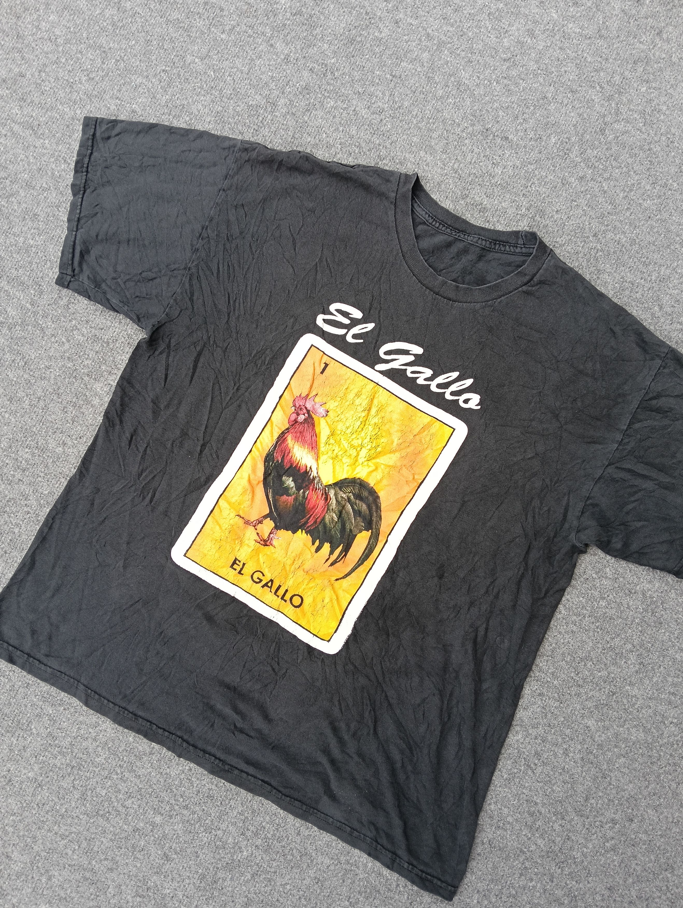 Vintage Vintage El Gallo faded black tshirt. Size US L / EU 52-54 / 3 - 1 Thumbnail