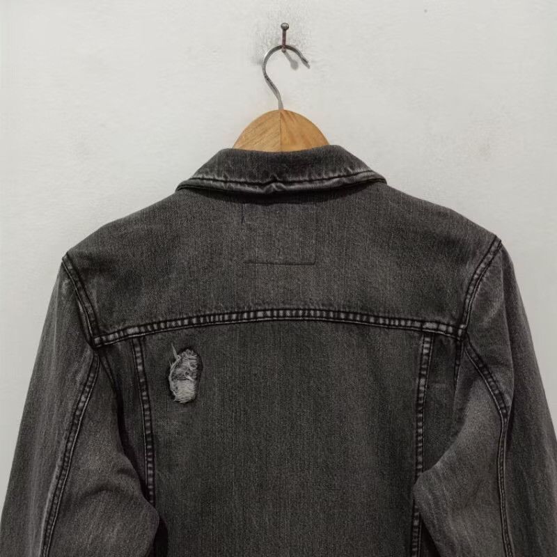 In The Attic In The Attic Distrassed Denim Jacket Size US L / EU 52-54 / 3 - 4 Thumbnail