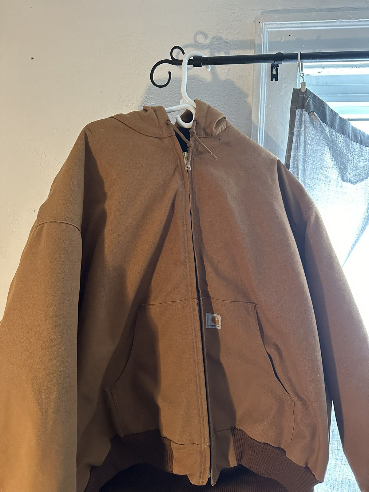 Image of Carhartt x Vintage Oversized Vintage Carhart Jacket in Tan, Men's (Size 2XL)