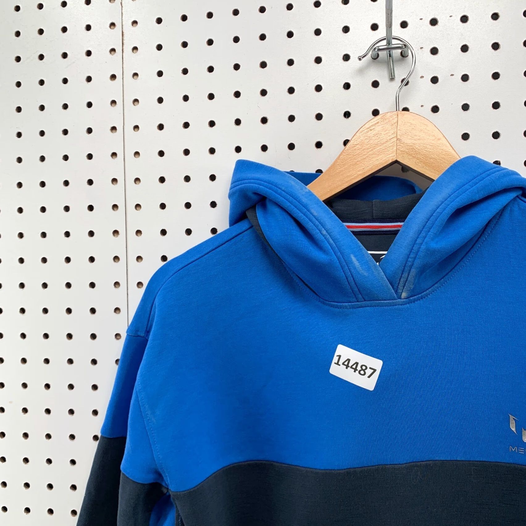 Vintage Messi Hoodie Shirt Long Sleeve Blue Hooded Sweatshirt Size S Mens Regular Pullover Cotton Polyester Fleece Zipper Size US S / EU 44-46 / 1 - 5 Thumbnail
