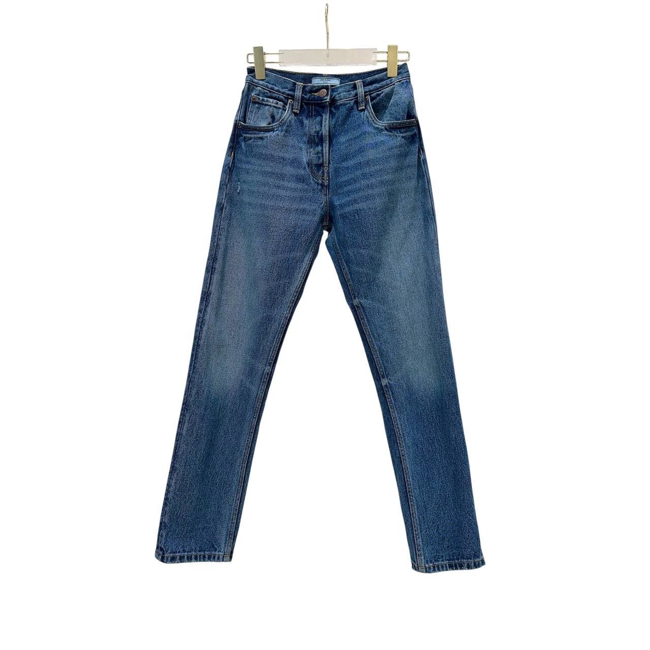 Prada Prada Wide-Leg Denim Jeans Sz. 25 Size 25" / US 0 / IT 36 - 1 Thumbnail