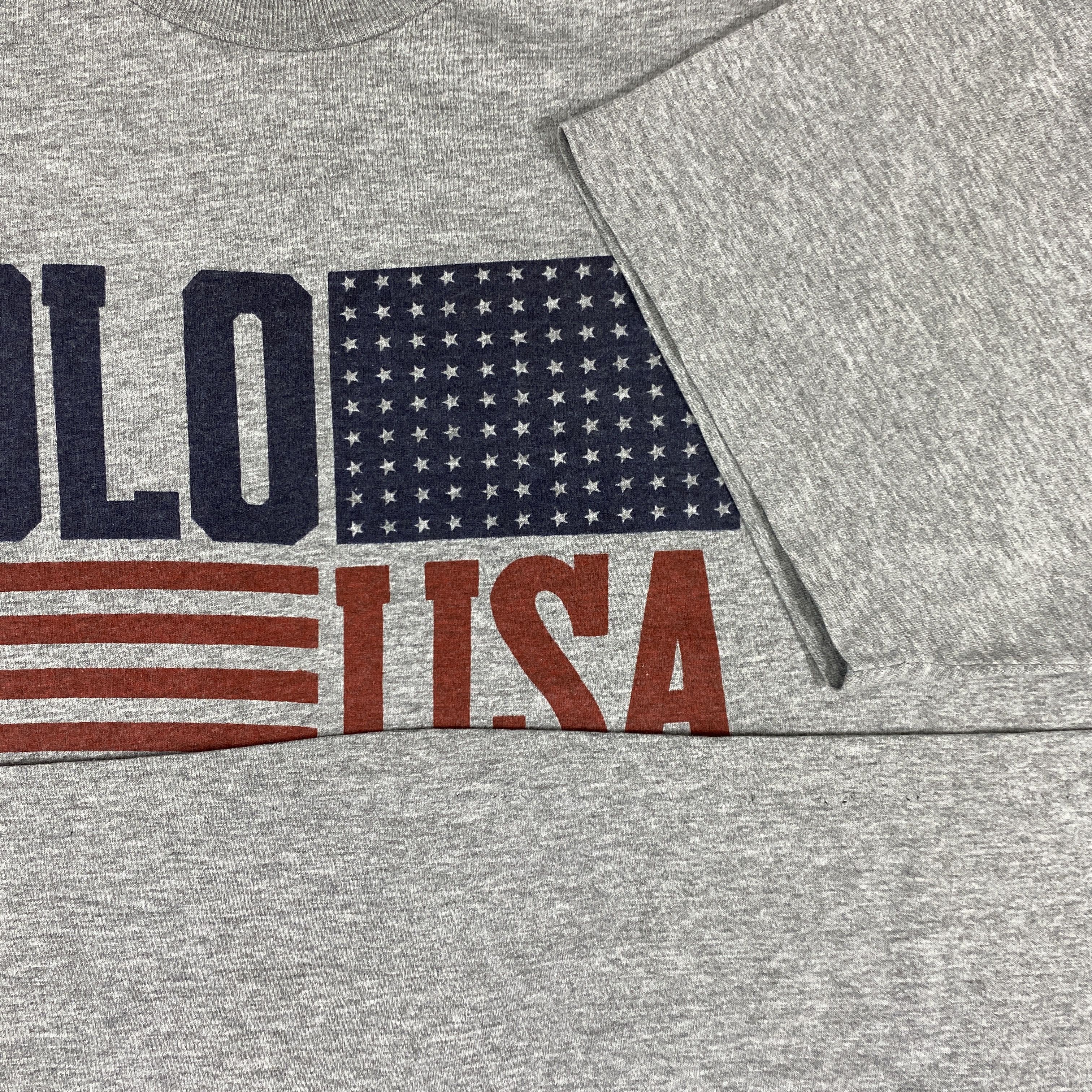 Polo Ralph Lauren Vintage 90s Polo USA Flag Spell Out t-shirt - L059 Size US L / EU 52-54 / 3 - 5 Thumbnail