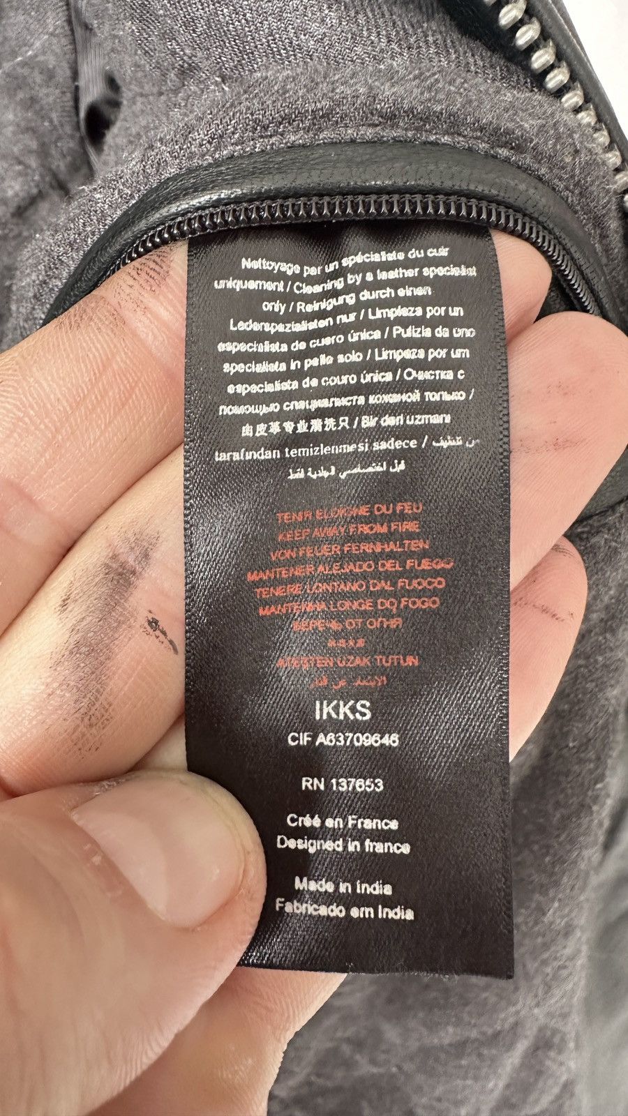 IKKS IKKS Lambskin Leather Jacket Cafe Racer Moto Biker Bomber L Size US L / EU 52-54 / 3 - 19 Thumbnail