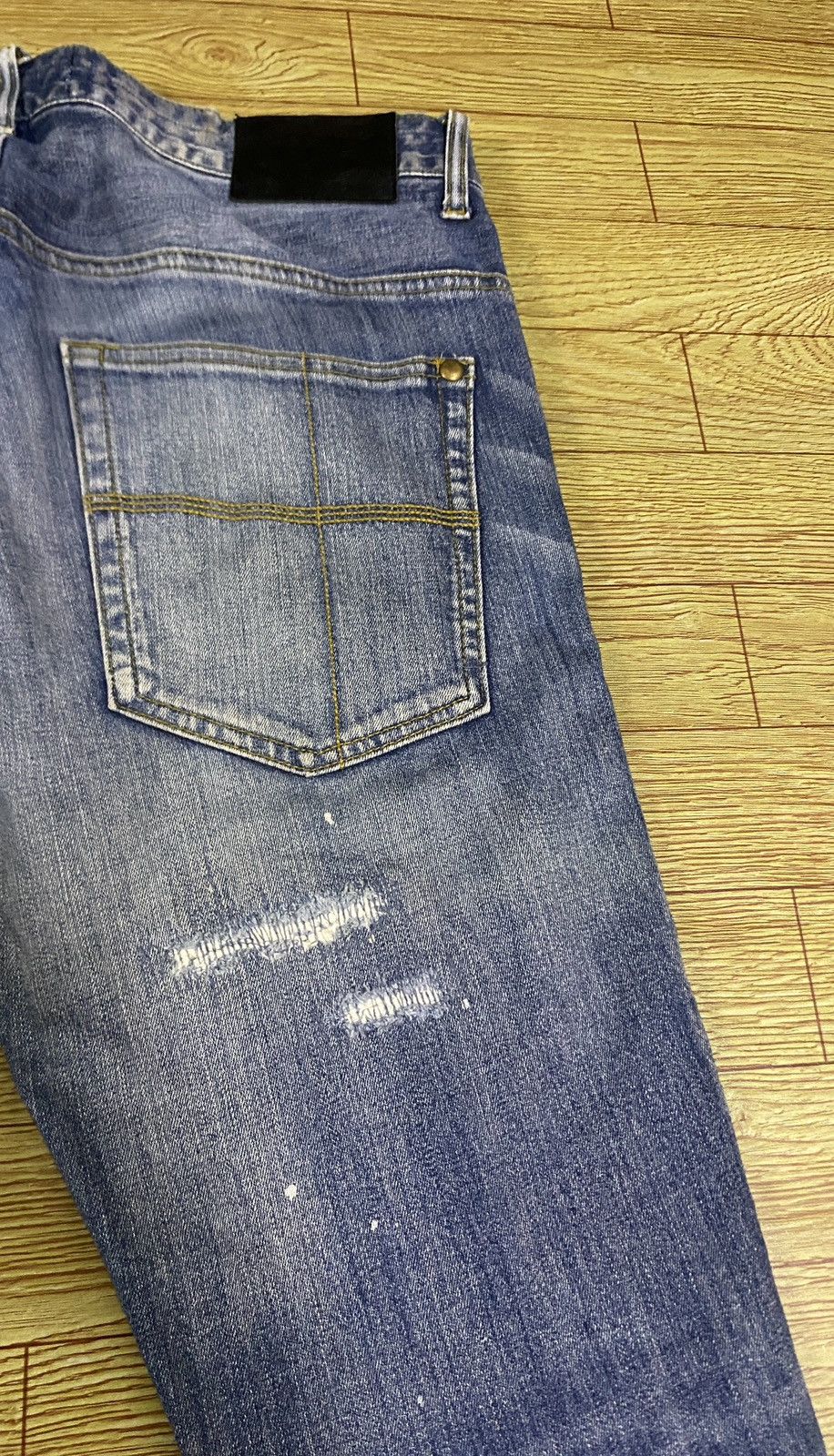 Number (N)ine Very Rare Vintage Number Nine 1piu1guale3 Ripped Jeans 2000s Size US 32 / EU 48 - 4 Thumbnail
