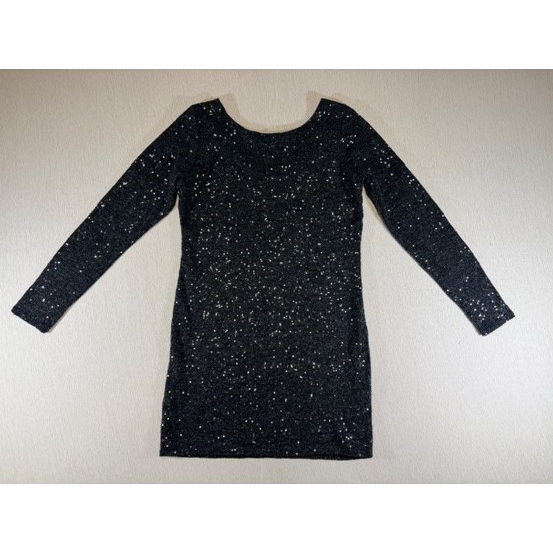 Buffalo David Bitton Buffalo David Bitton Dress Size Large Black Sequin Bodycon Size L / US 10 / IT 46 - 2 Thumbnail