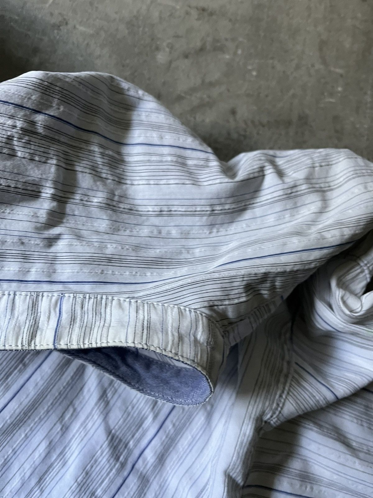 Final Home Final Home Issey Miyake button up outdoor shirt blue white Size US M / EU 48-50 / 2 - 14 Thumbnail