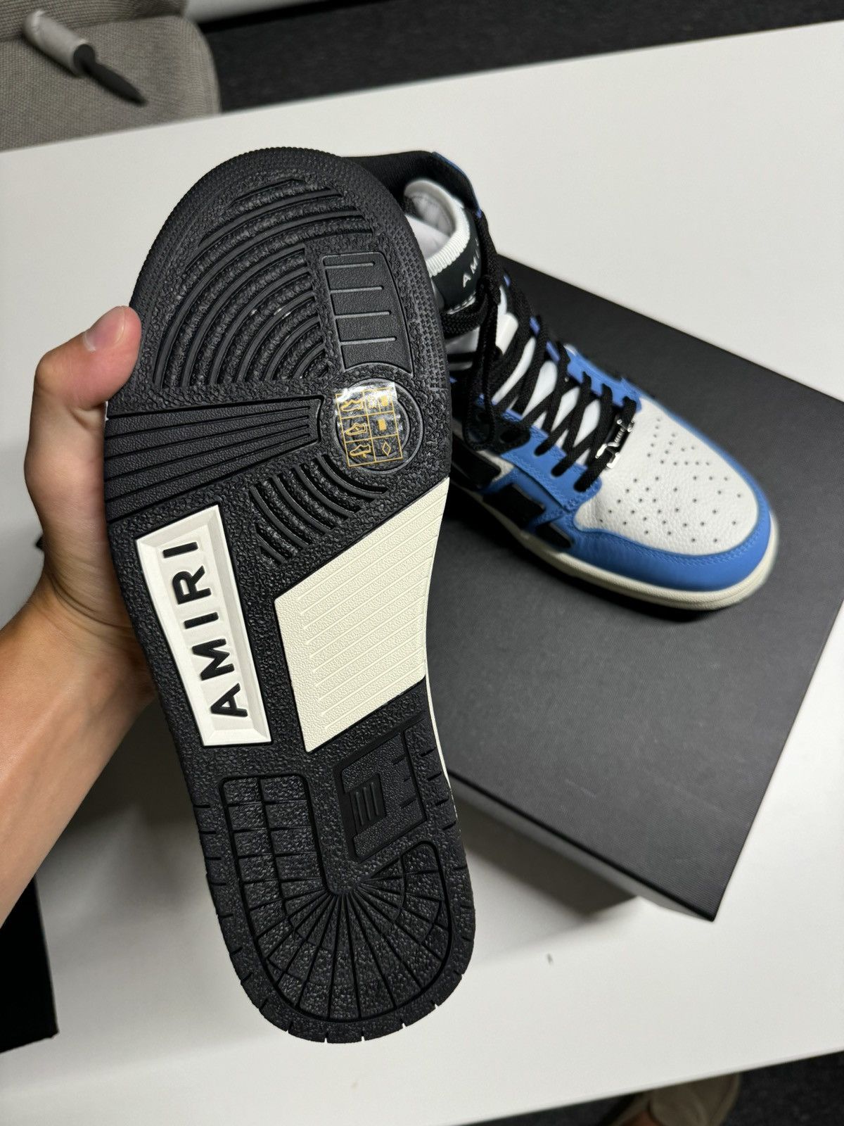 Amiri Amiri Skeleton High Top Sneaker NEW 790$ Size US 10 / EU 43 - 3 Thumbnail