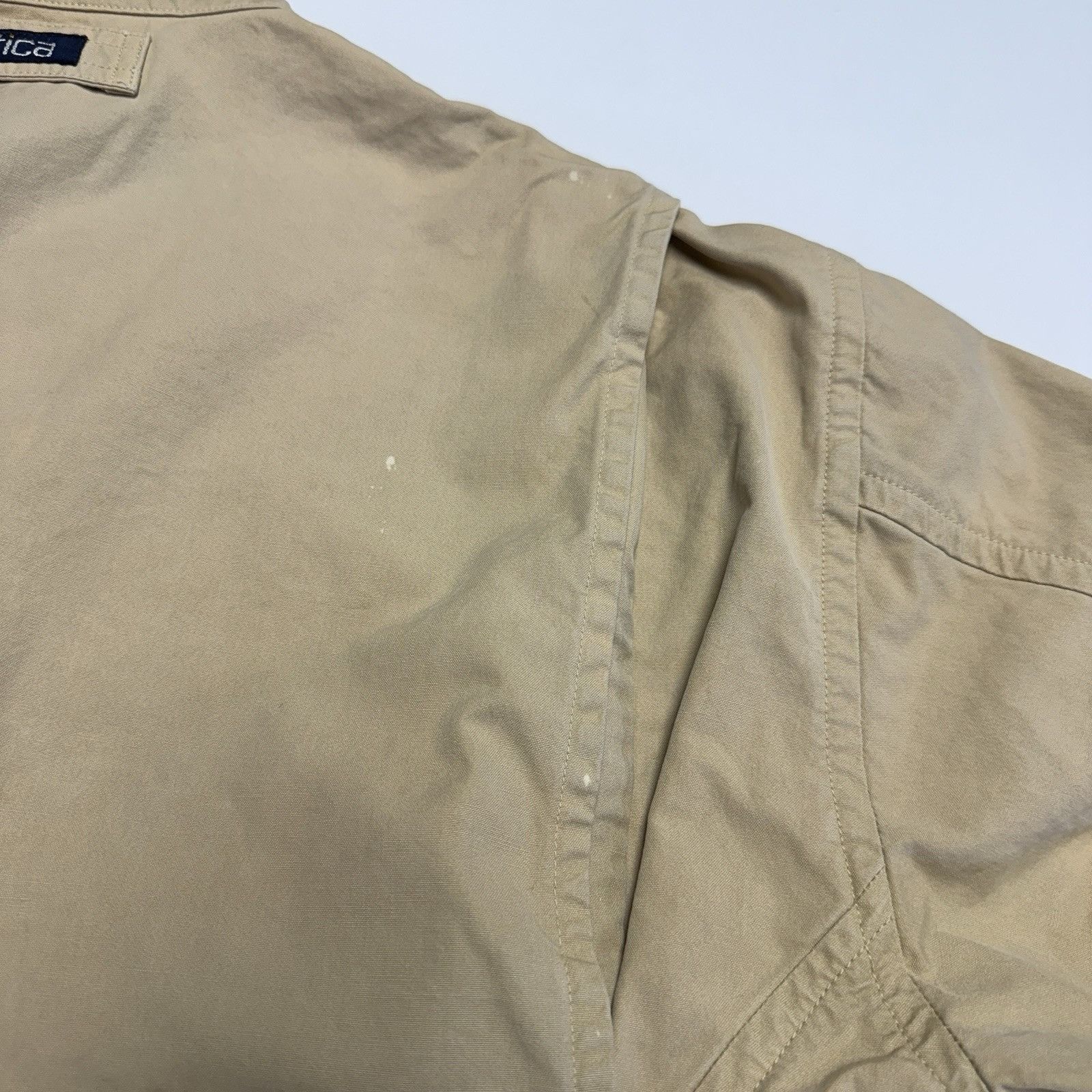 Nautica Vintage Nautica Jacket Mens Large 27x27 Beige Full Zip Colla Size US L / EU 52-54 / 3 - 16 Thumbnail