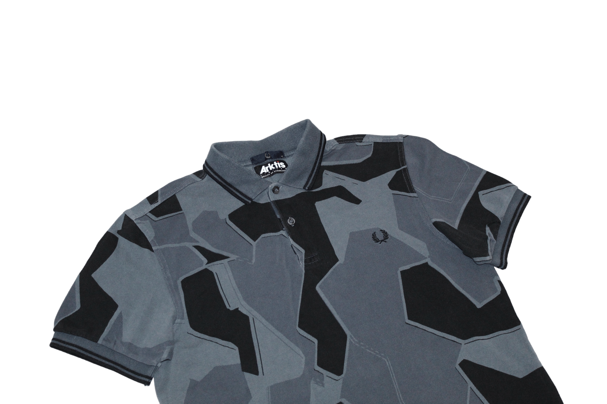 Fred Perry Fred Perry Arktis Airforce Camo Pique Polo Shirt Size US M / EU 48-50 / 2 - 2 Thumbnail