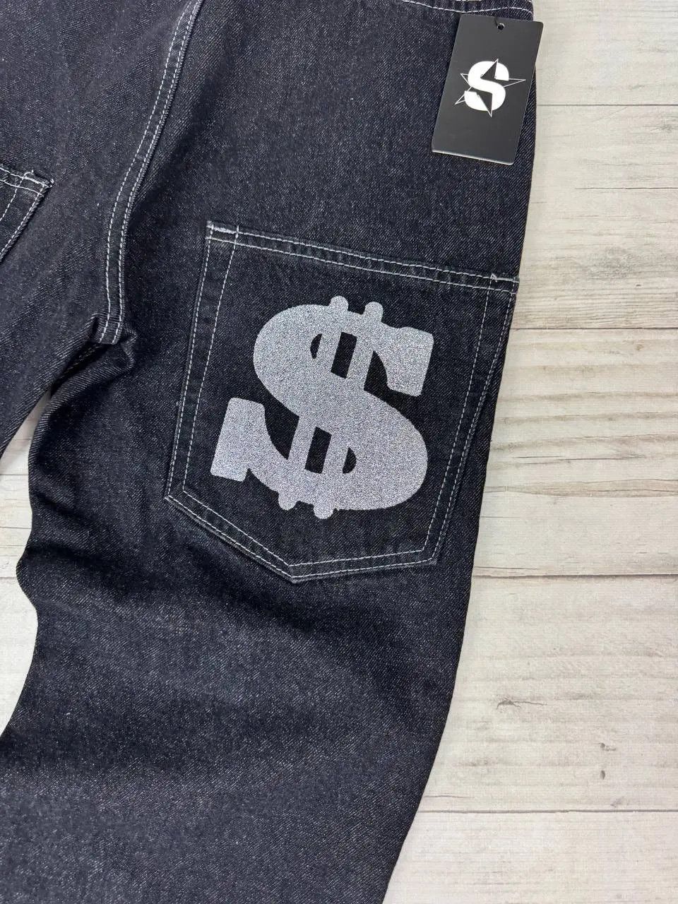 Vintage Y2K Big Logo Rap Baggy Denim Jeans Size US 30 / EU 46 - 11 Thumbnail