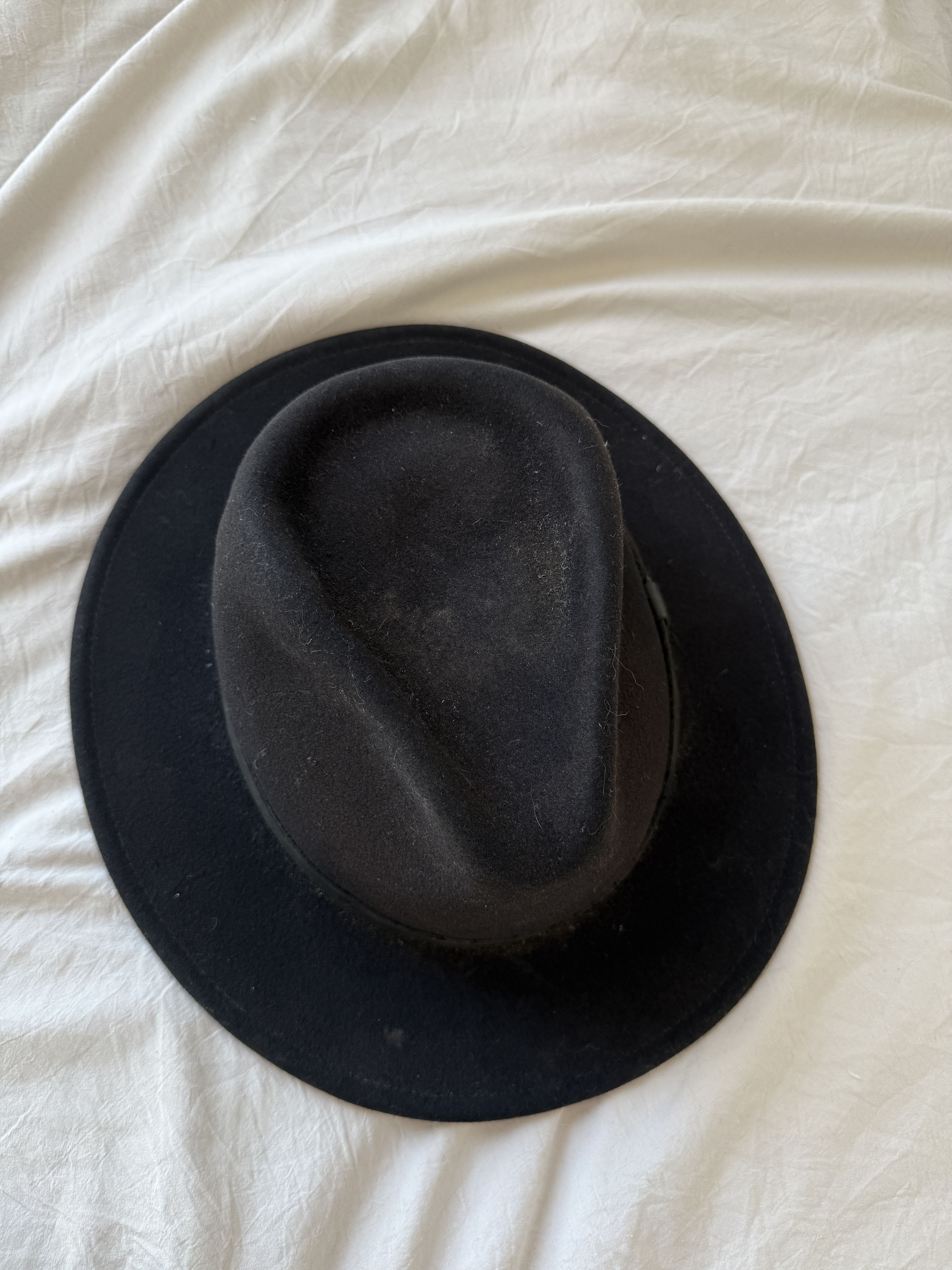 Brixton Black Messer Fedora Size ONE SIZE - 3 Thumbnail