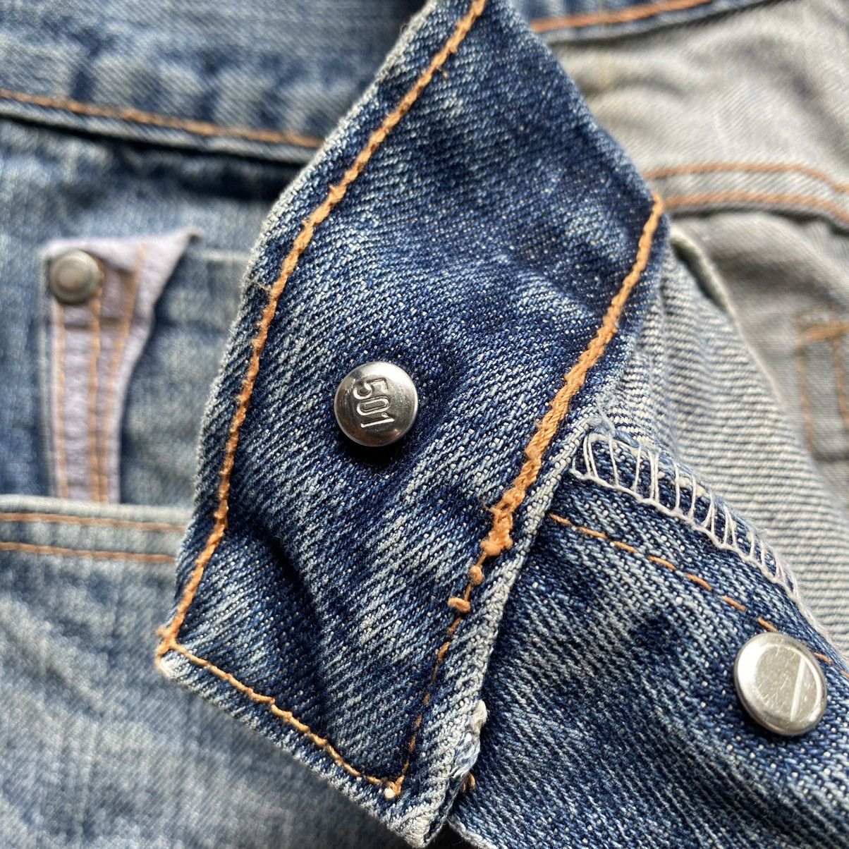 Levi's Rare Vintage💥 LEVIS 501 Big E Distressed Selvedge Jeans Size US 33 - 11 Thumbnail