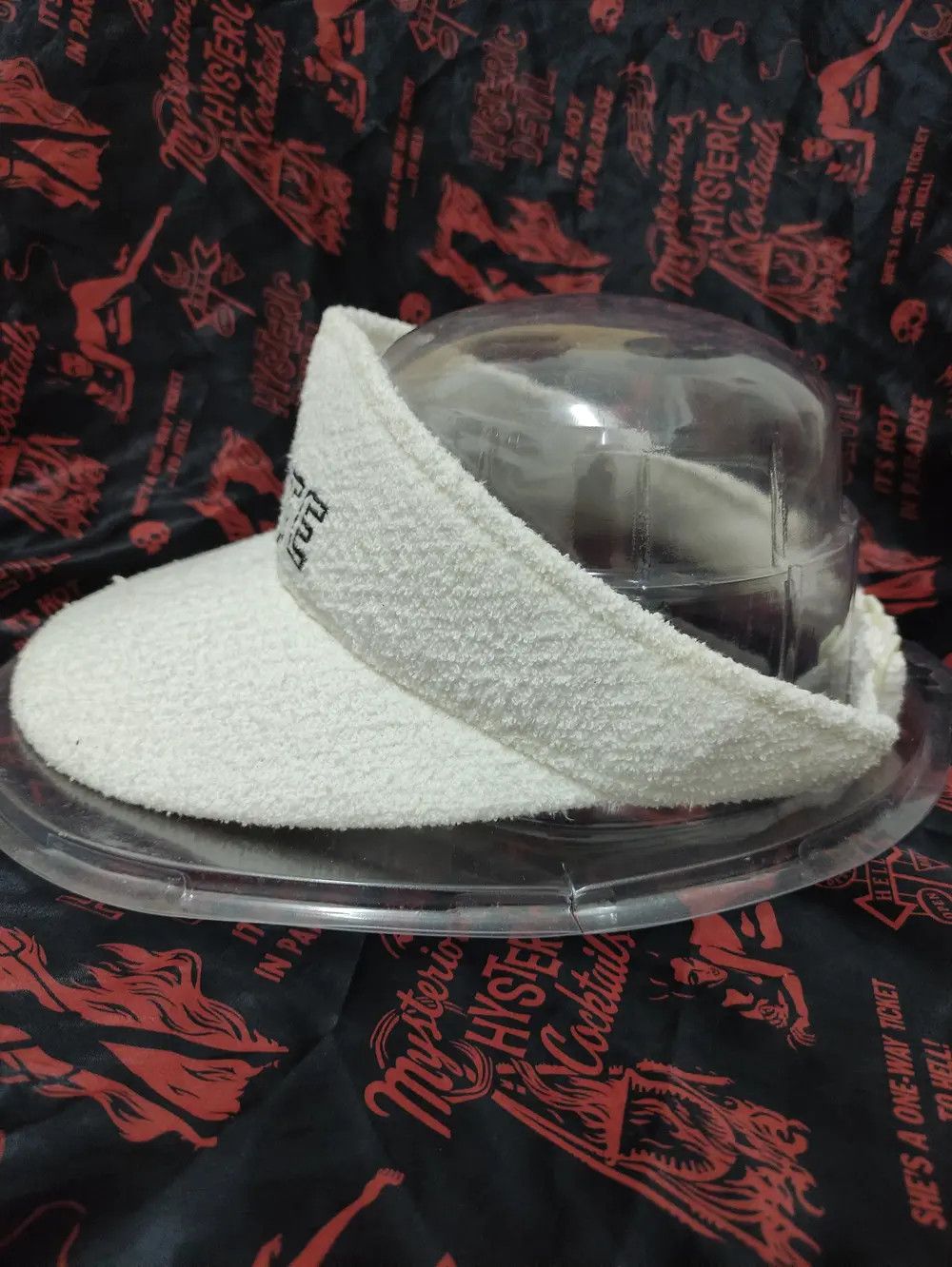 Lacoste × Vintage LACOSTE SPELLOUT VINTAGE VISOR CAP GOLF STYLE Size ONE SIZE - 4 Thumbnail