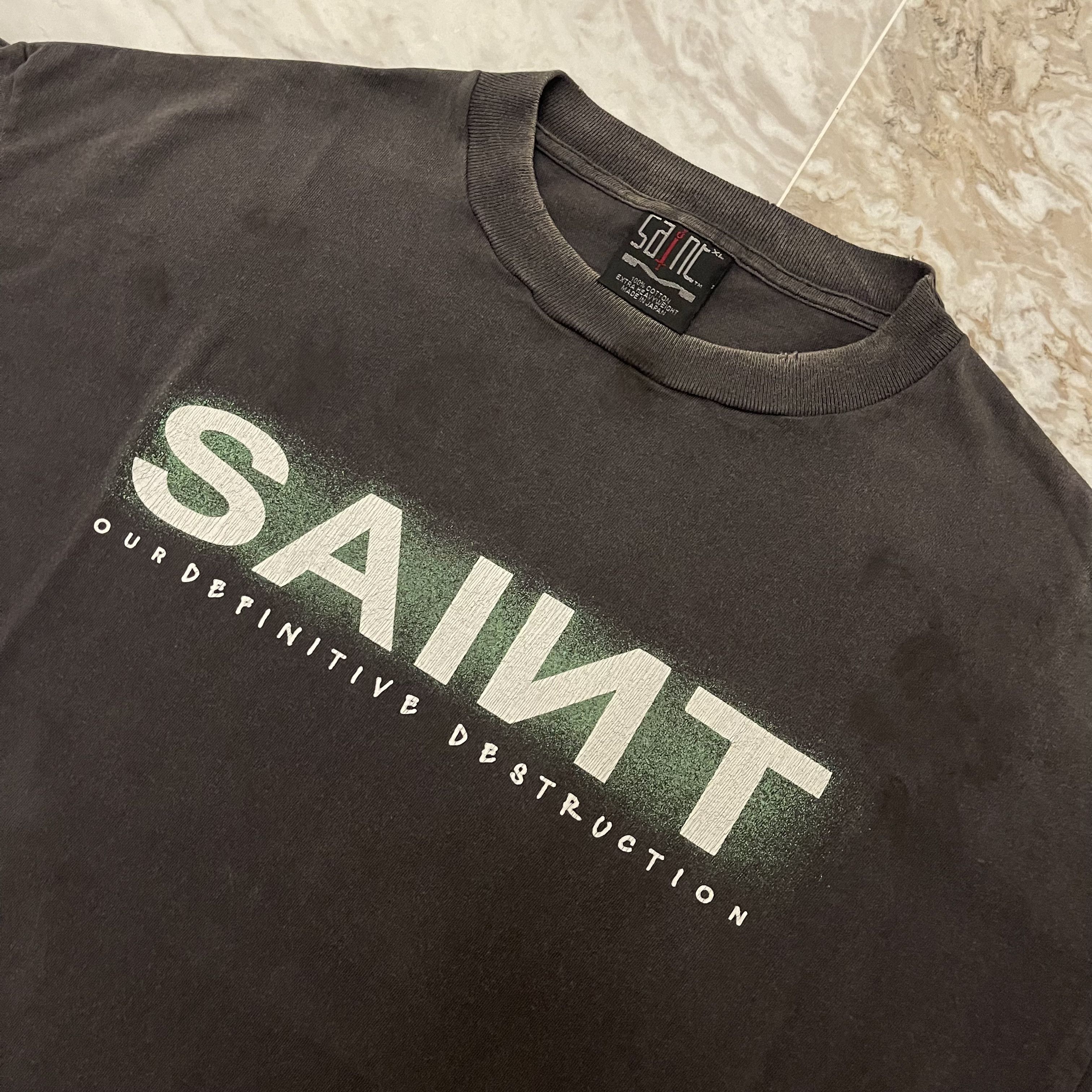 Saint Michael Saint Logo T-Shirt Size US XL / EU 56 / 4 - 3 Thumbnail