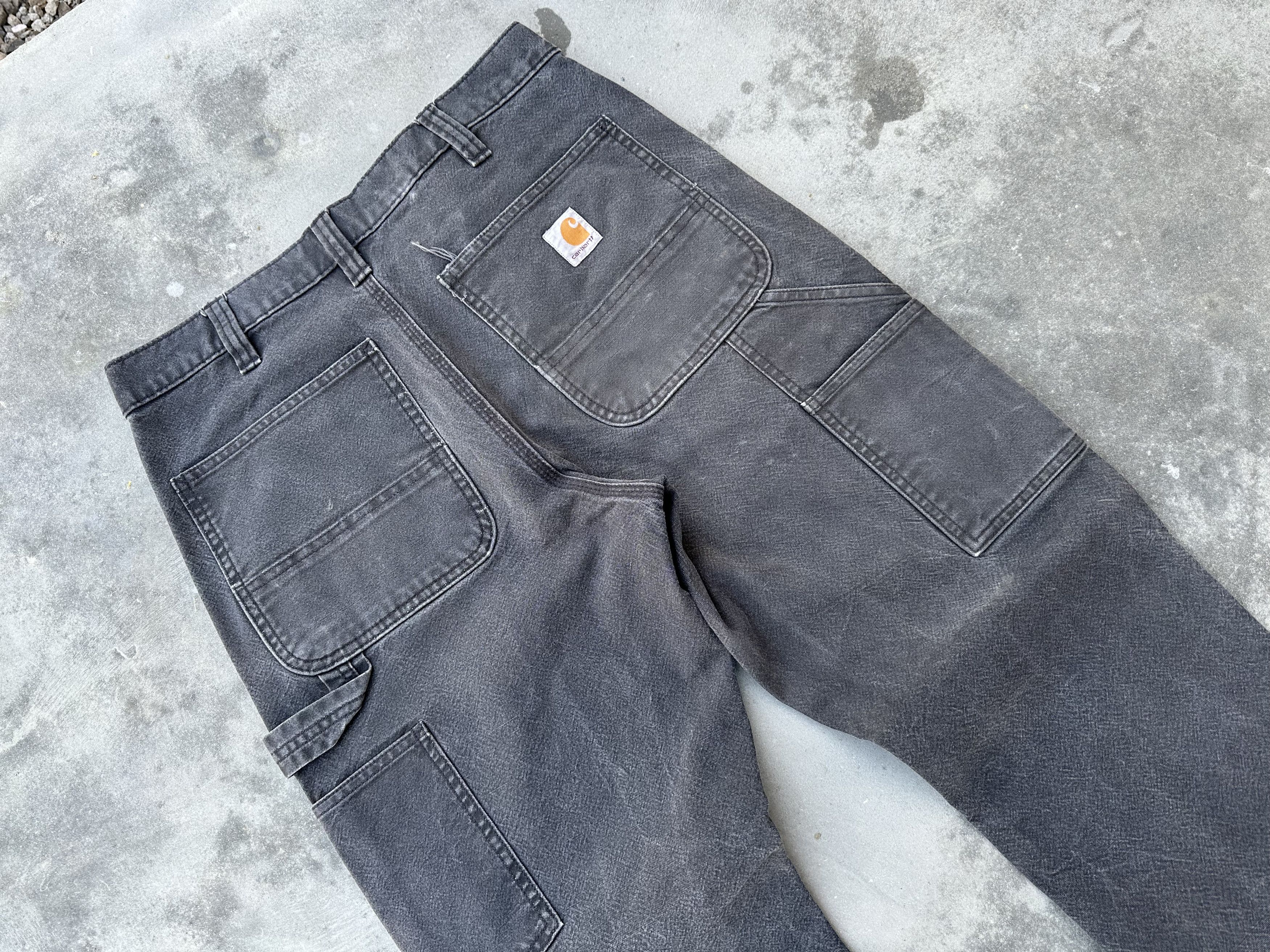 Carhartt Vintage faded black Carhart double knee Size US 33 - 3 Thumbnail