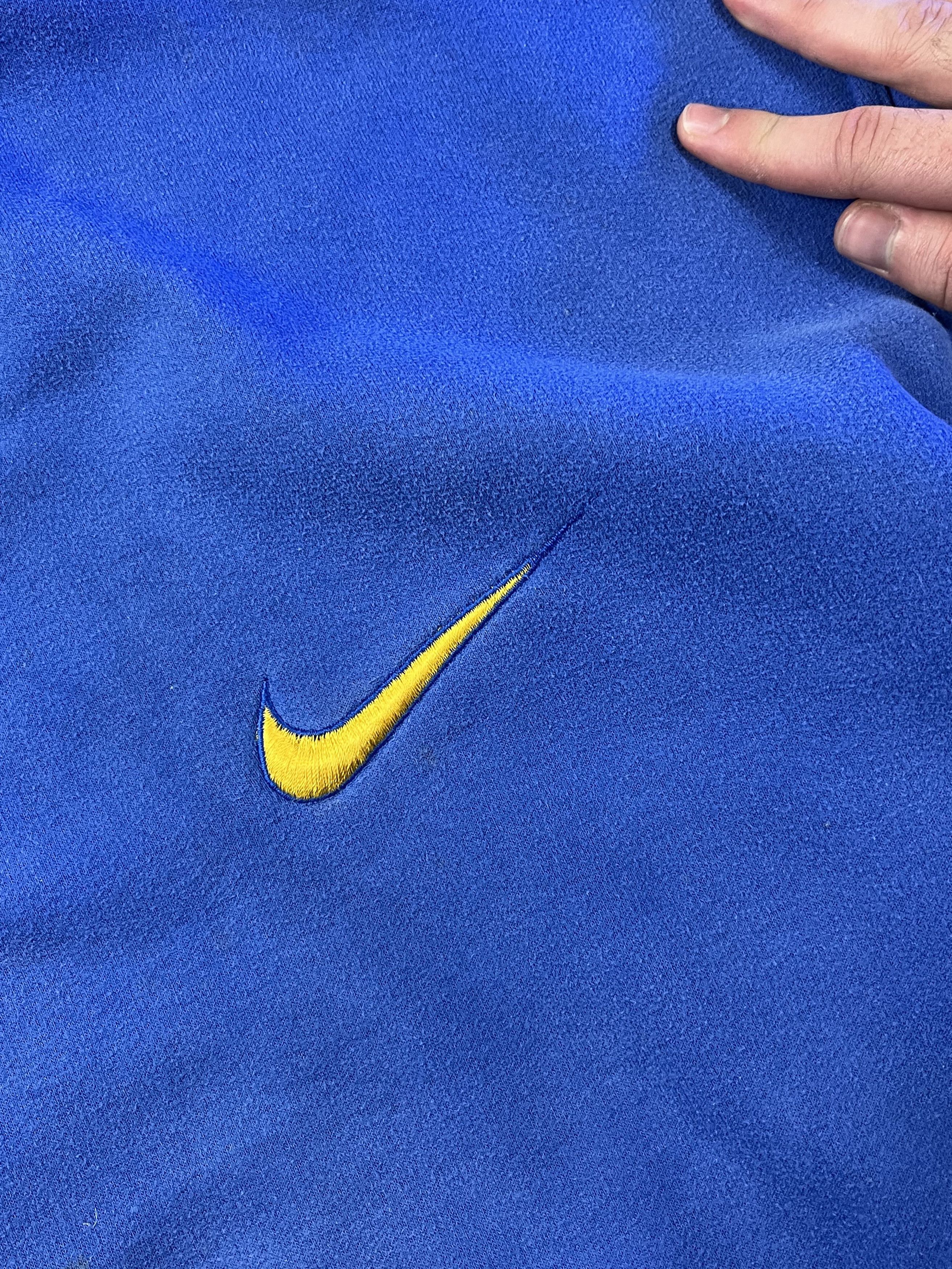 Nike × Vintage 90s Rare Nike Swoosh Sweatshirt Size US L / EU 52-54 / 3 - 6 Thumbnail