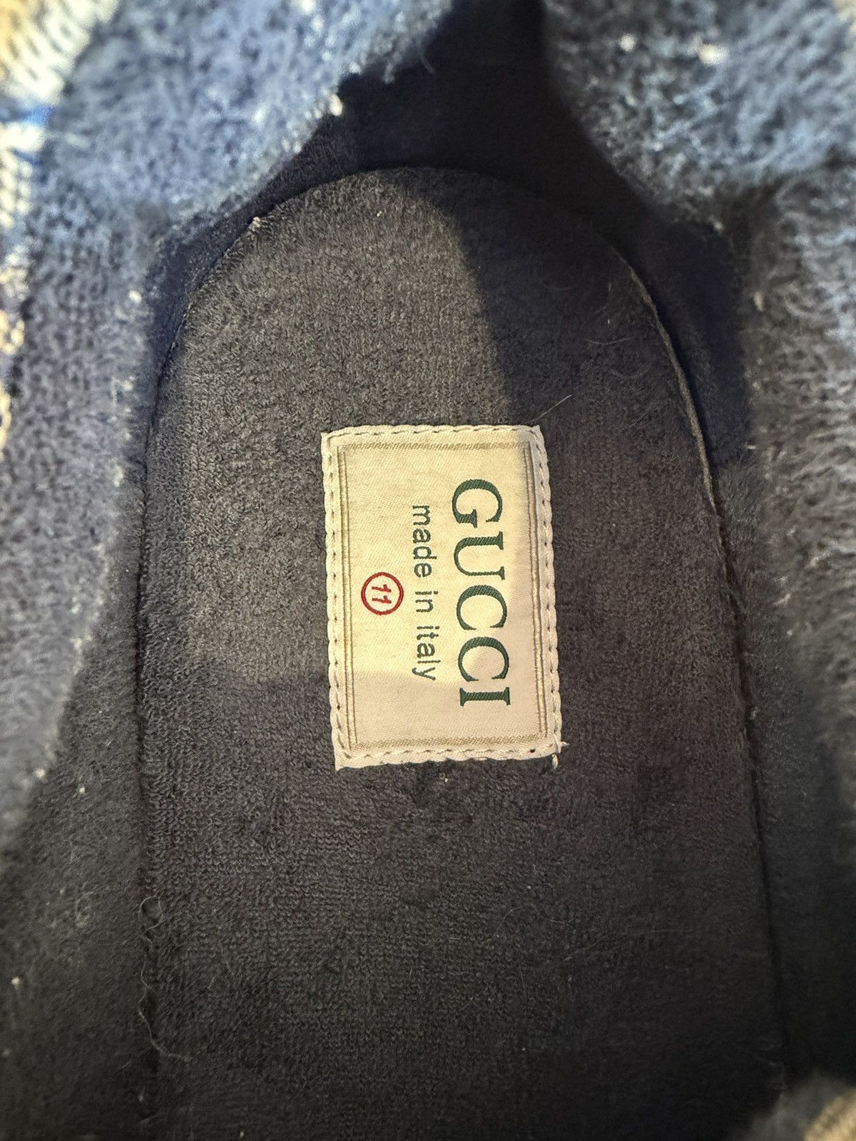 Gucci Gucci Rhyton Monogram Navy Sneakers Size US 11.5 / EU 44-45 - 8 Thumbnail