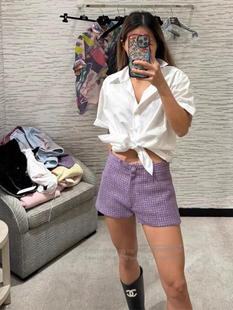 Chanel Chanel Star dark pattern short-sleeved shirt Size S / US 4 / IT 40 - 8 Thumbnail